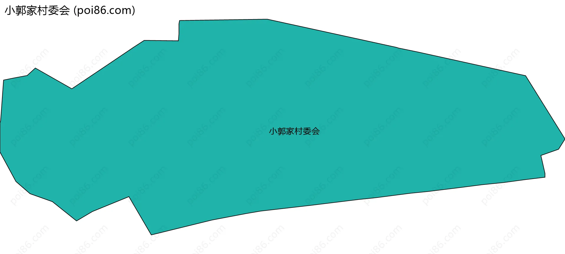 小郭家村委会边界地图