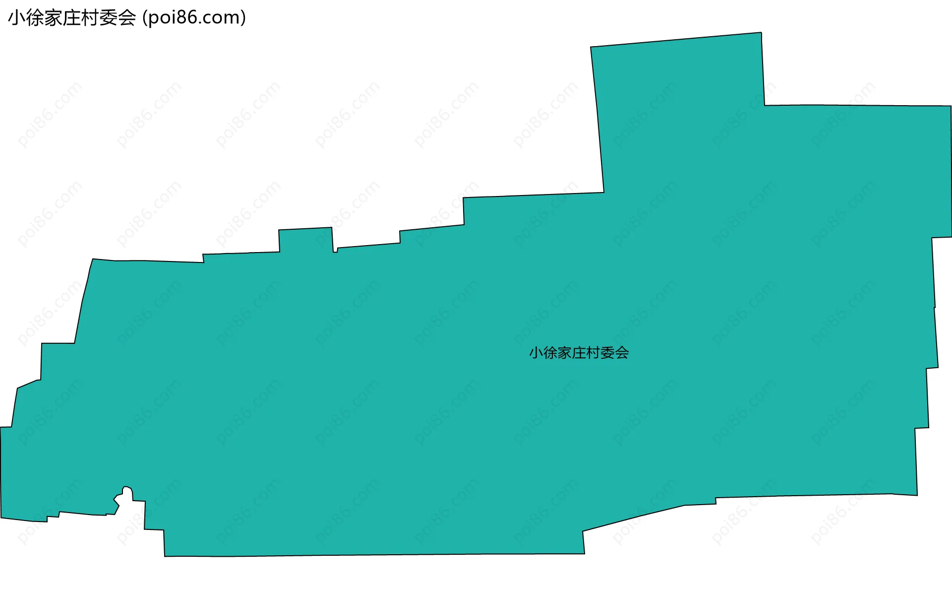 小徐家庄村委会边界地图
