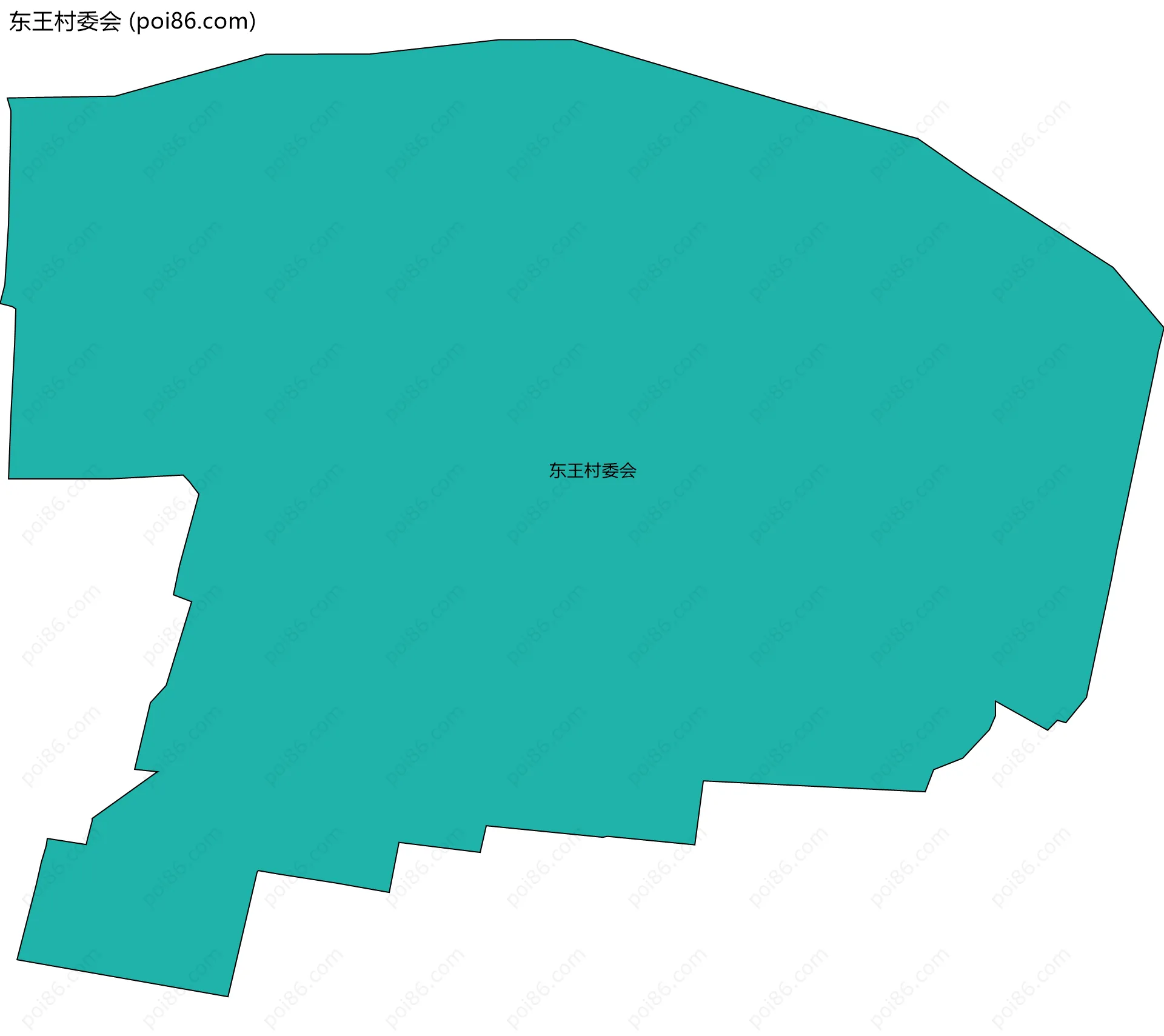 东王村委会边界地图