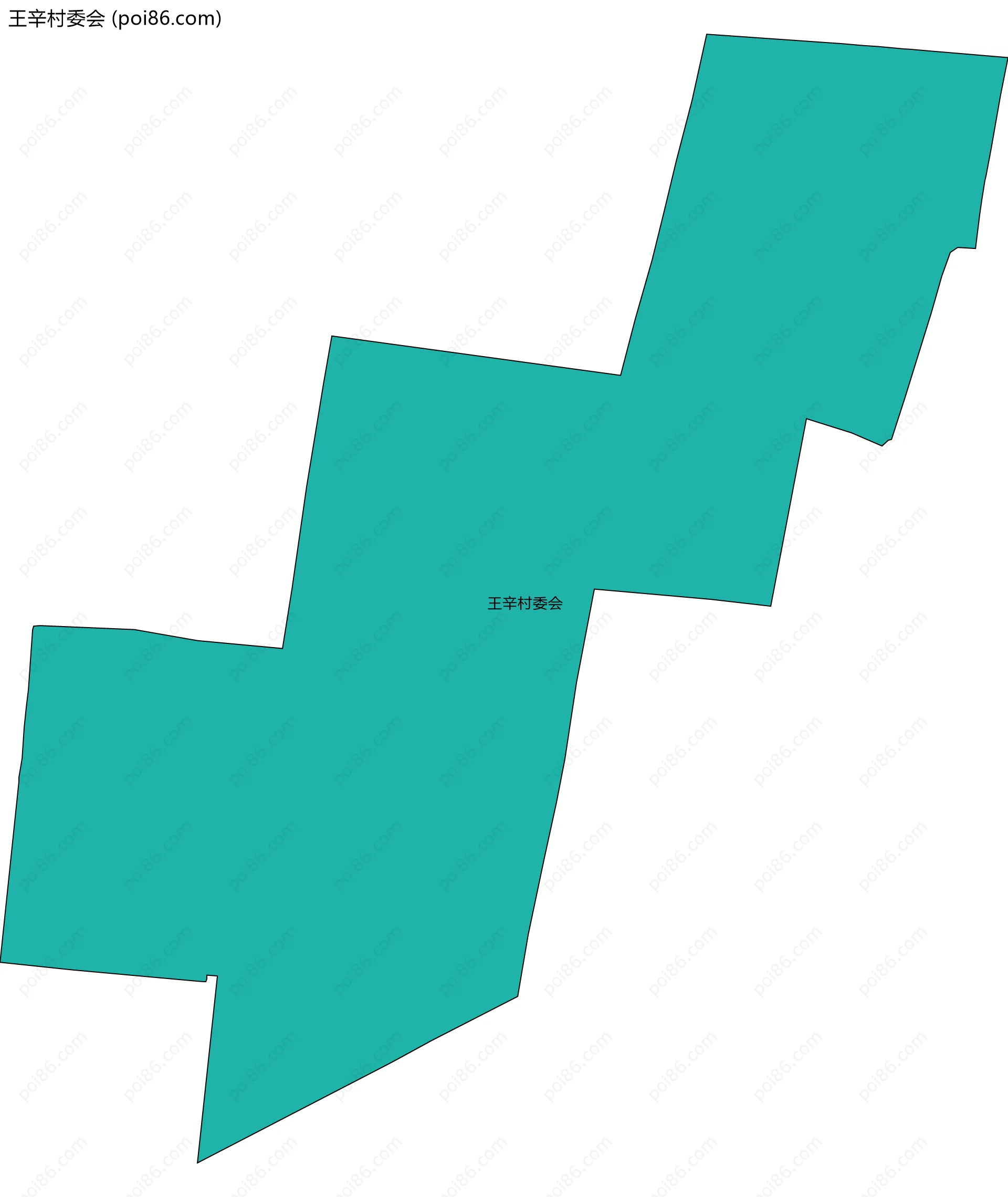 王辛村委会边界地图