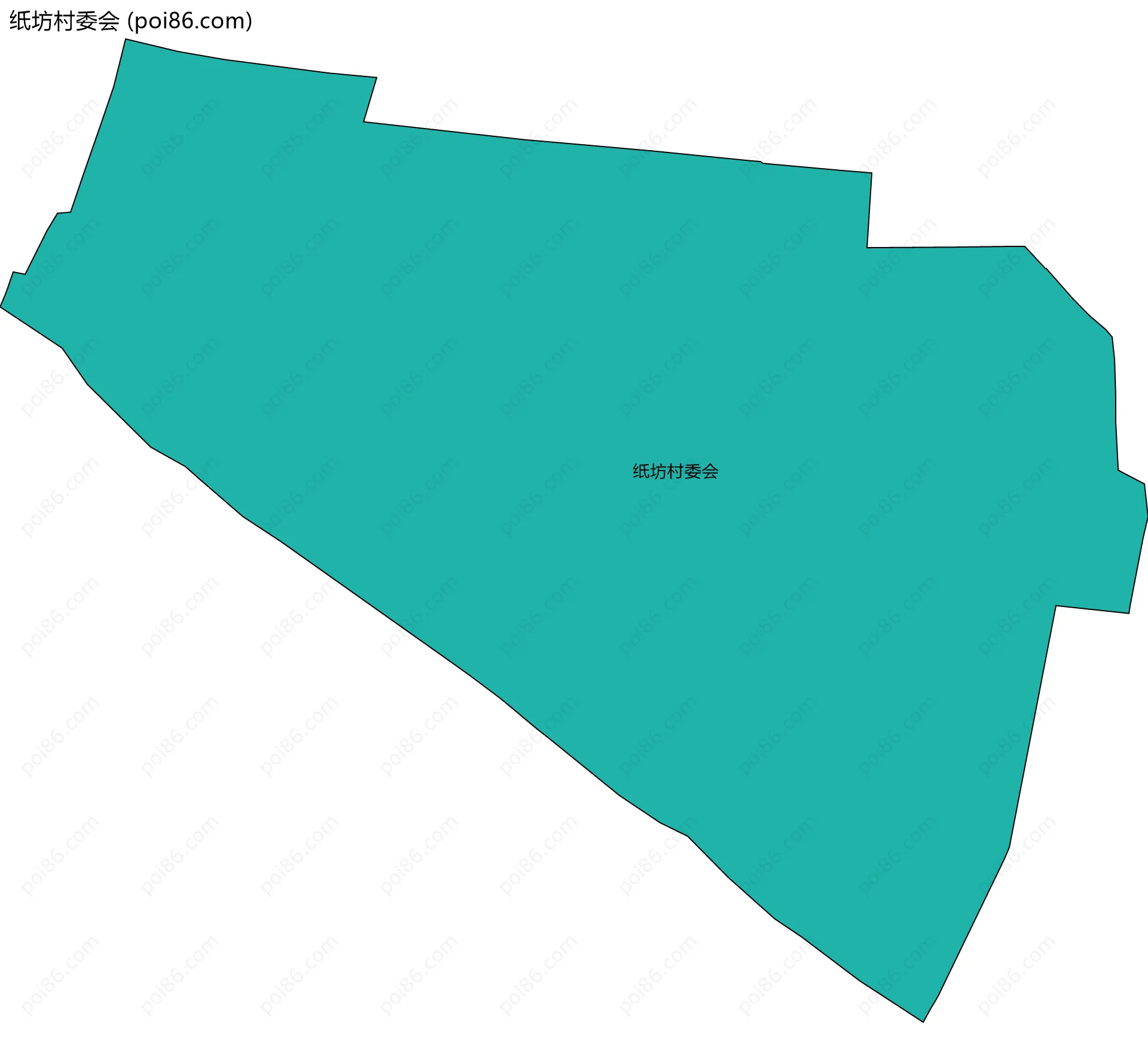 纸坊村委会边界地图