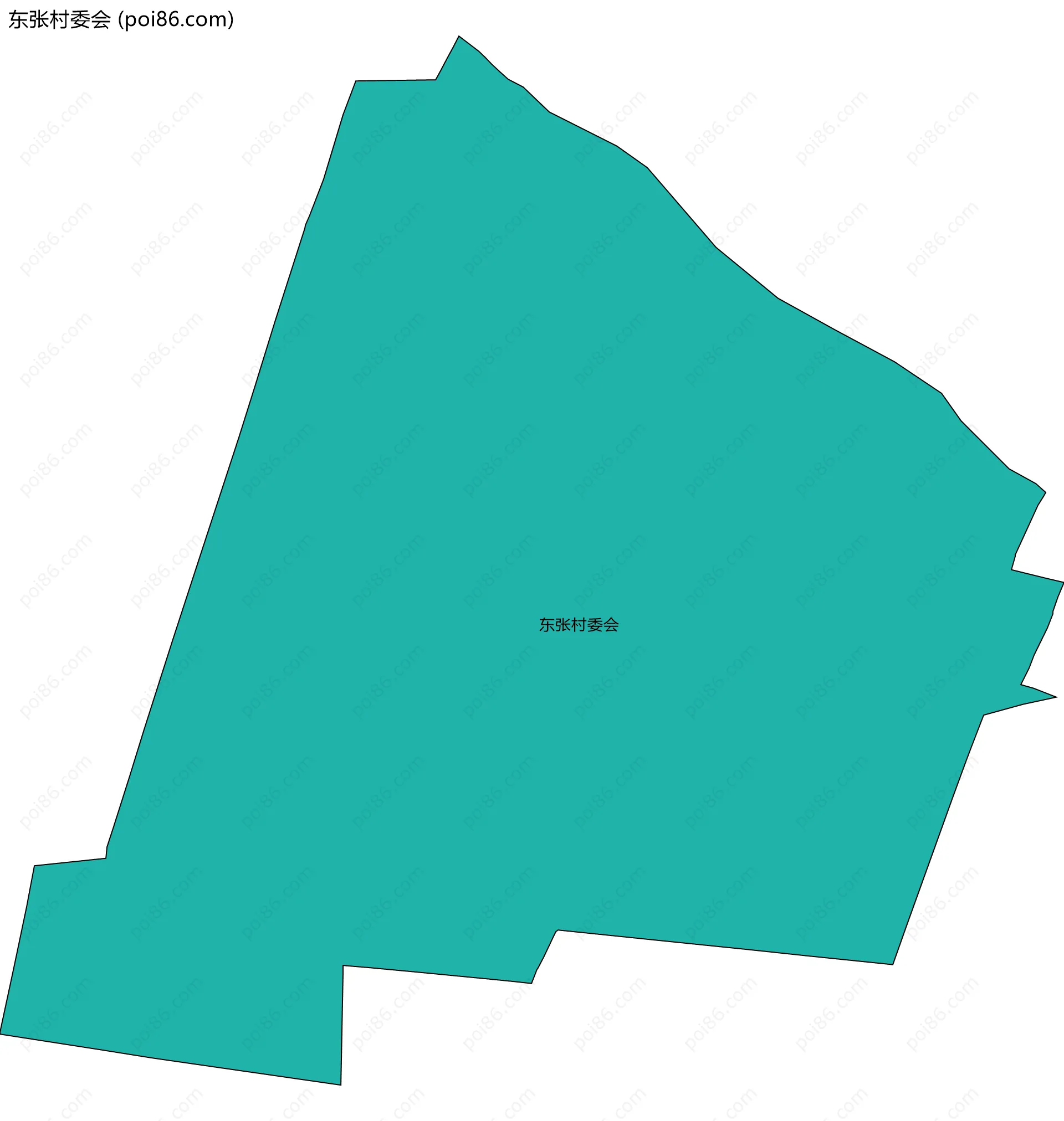 东张村委会边界地图