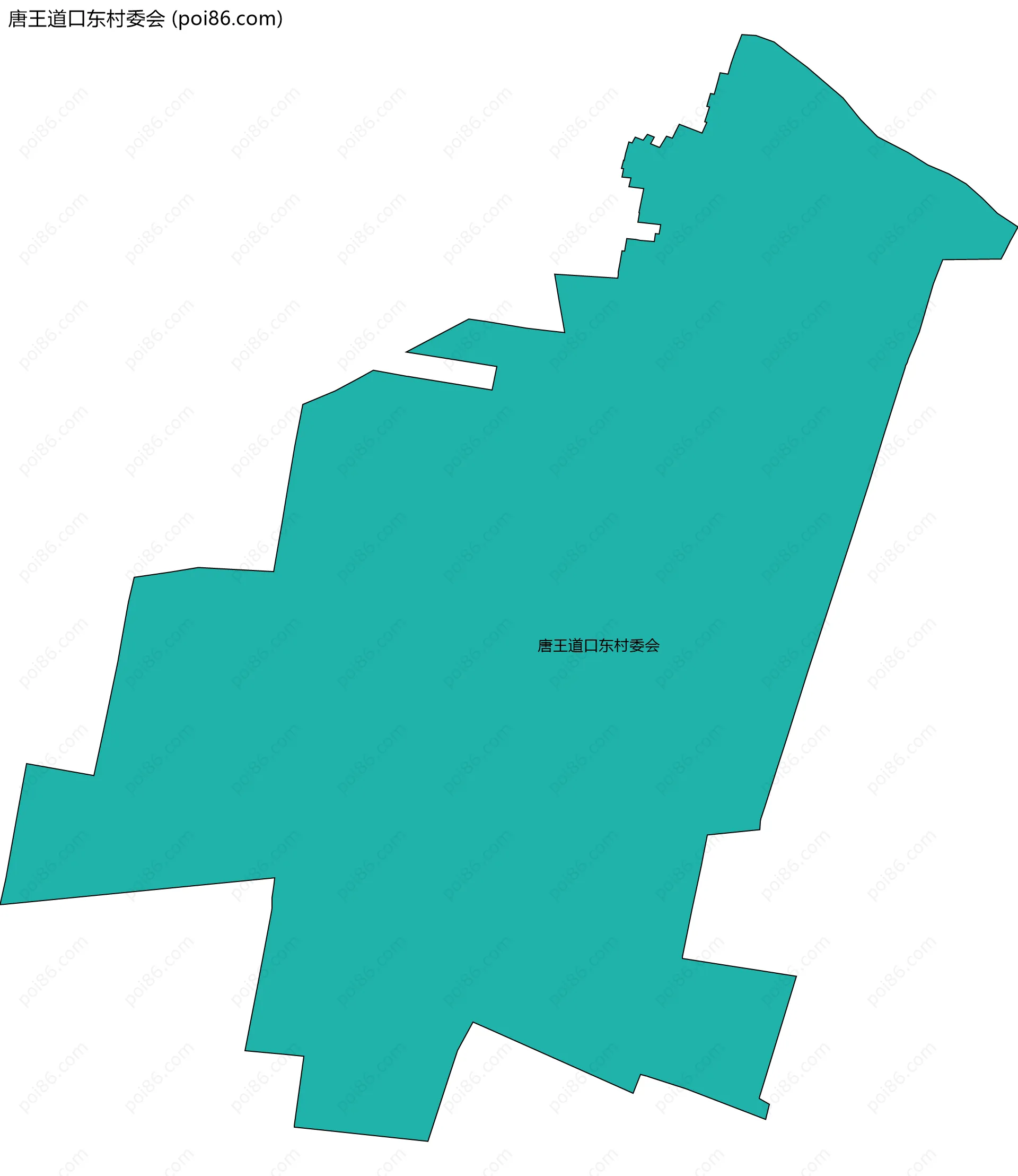 唐王道口东村委会边界地图