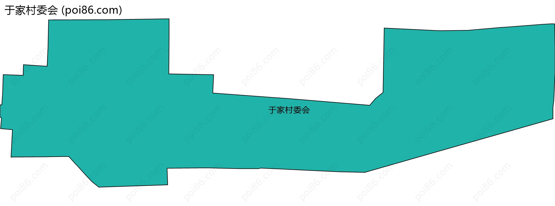 于家村委会边界地图