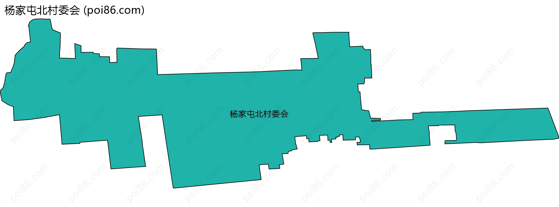 杨家屯北村委会边界地图