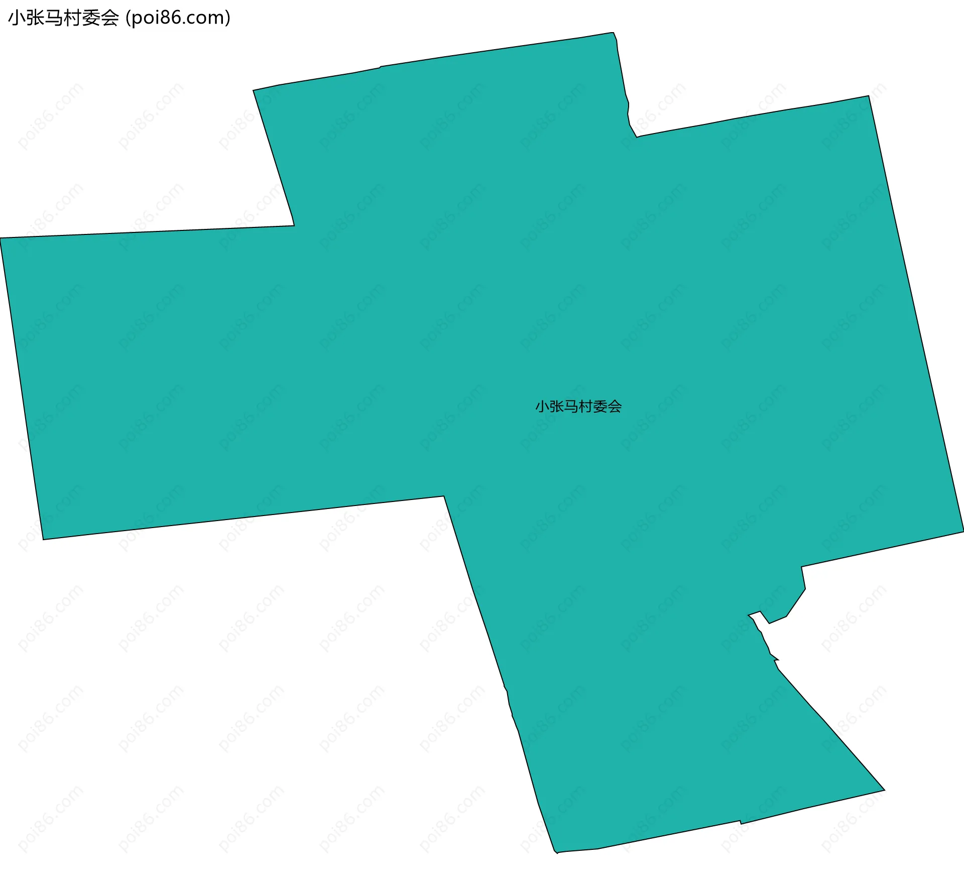 小张马村委会边界地图
