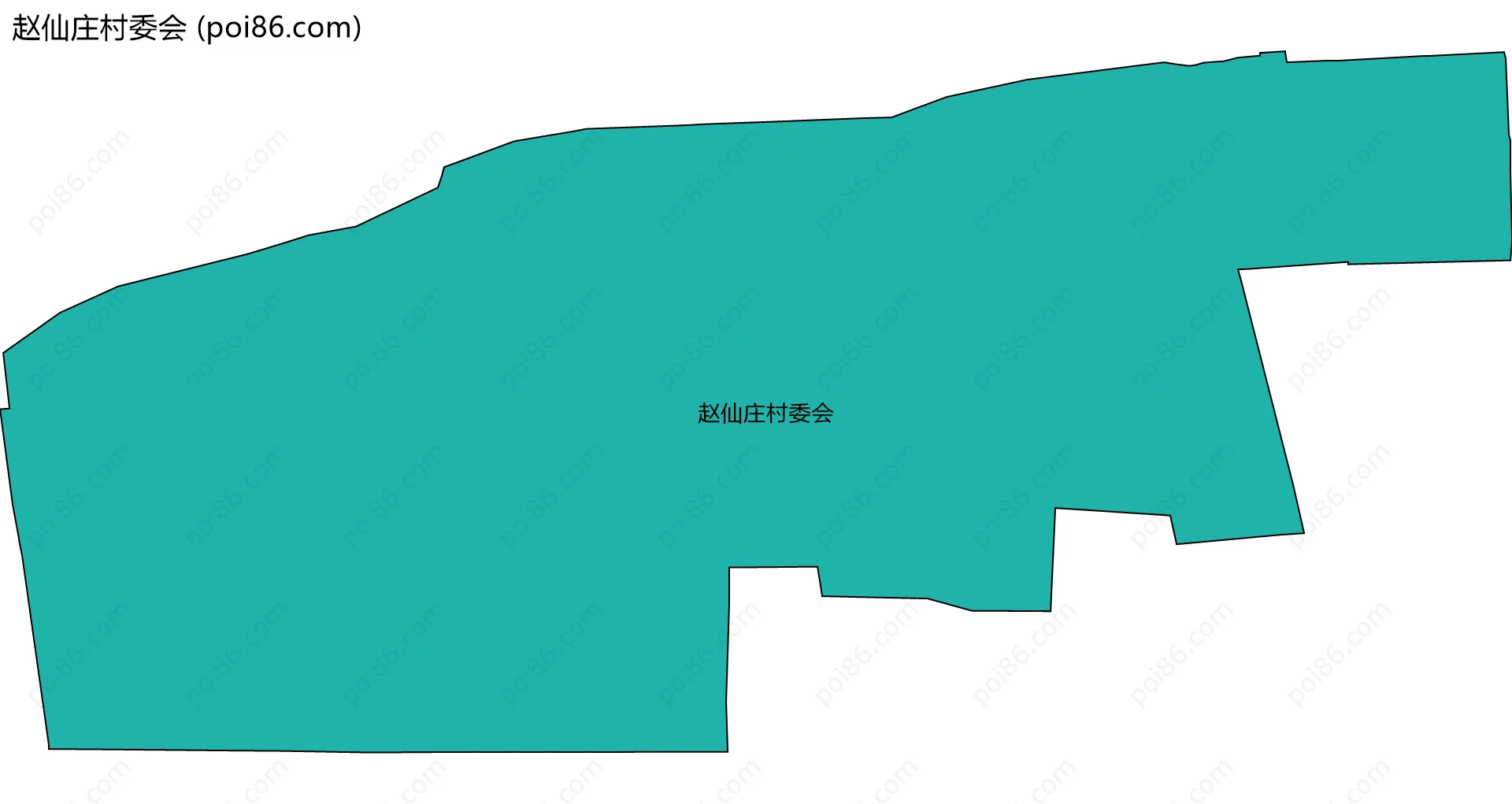 赵仙庄村委会边界地图