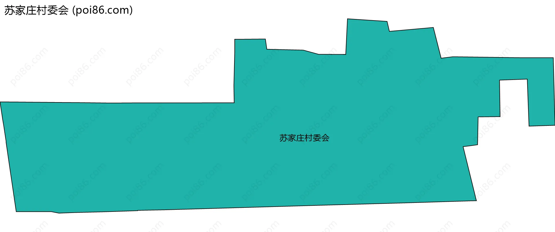 苏家庄村委会边界地图