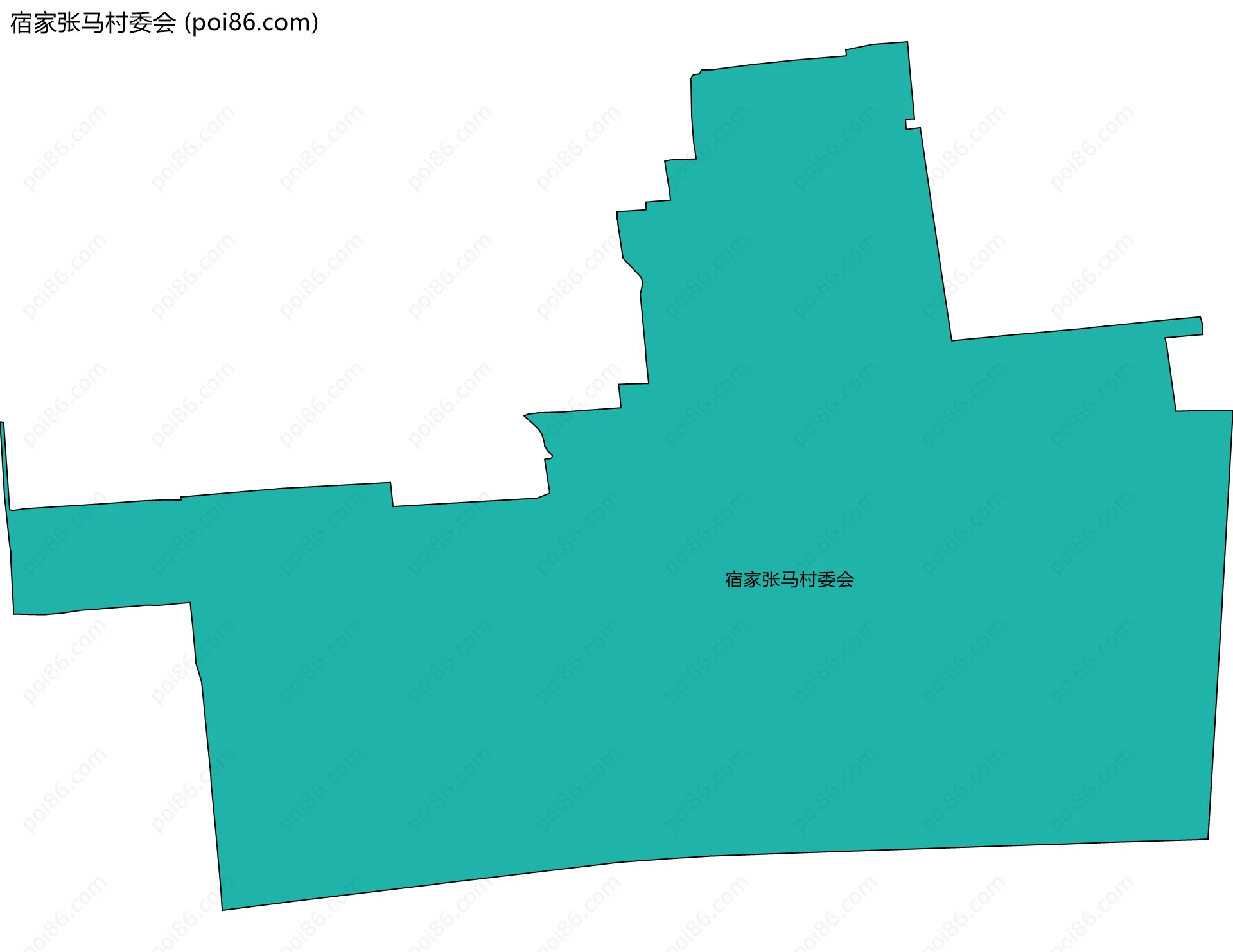 宿家张马村委会边界地图