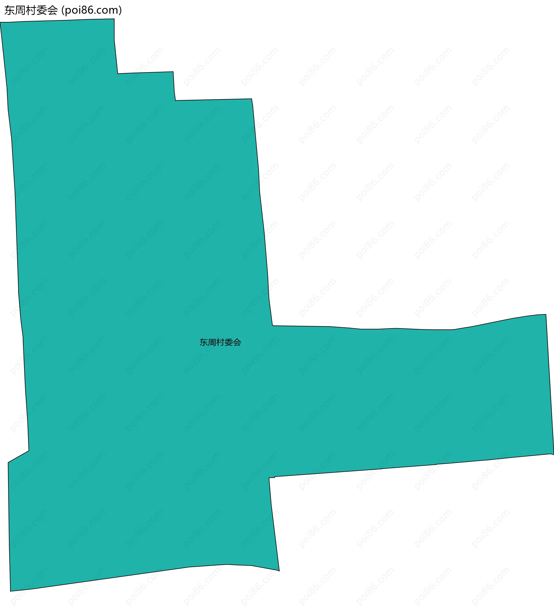 东周村委会边界地图