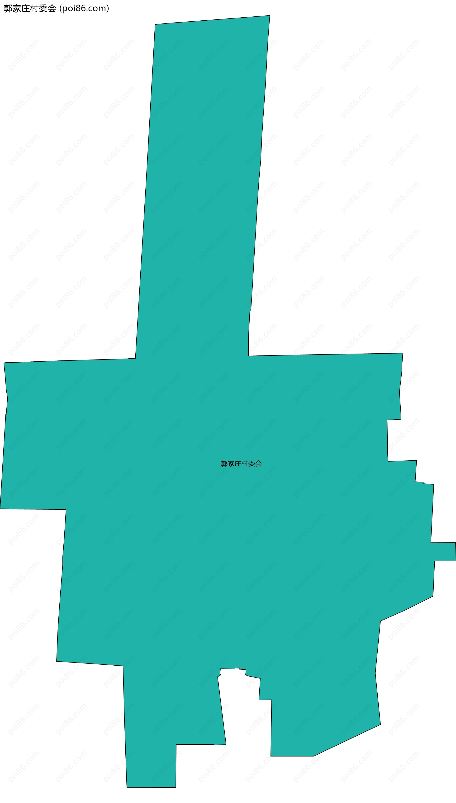 郭家庄村委会边界地图