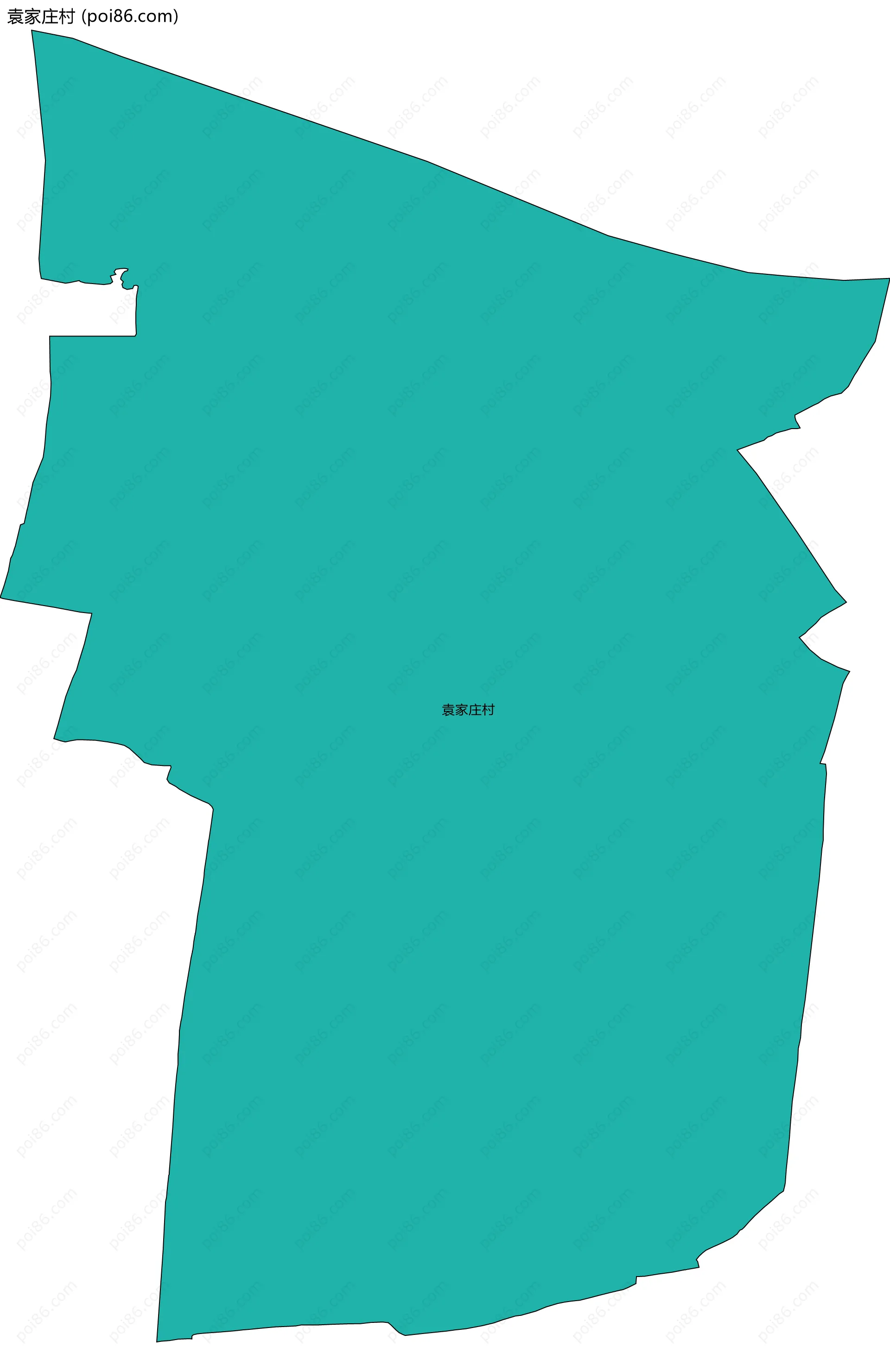 袁家庄村边界地图