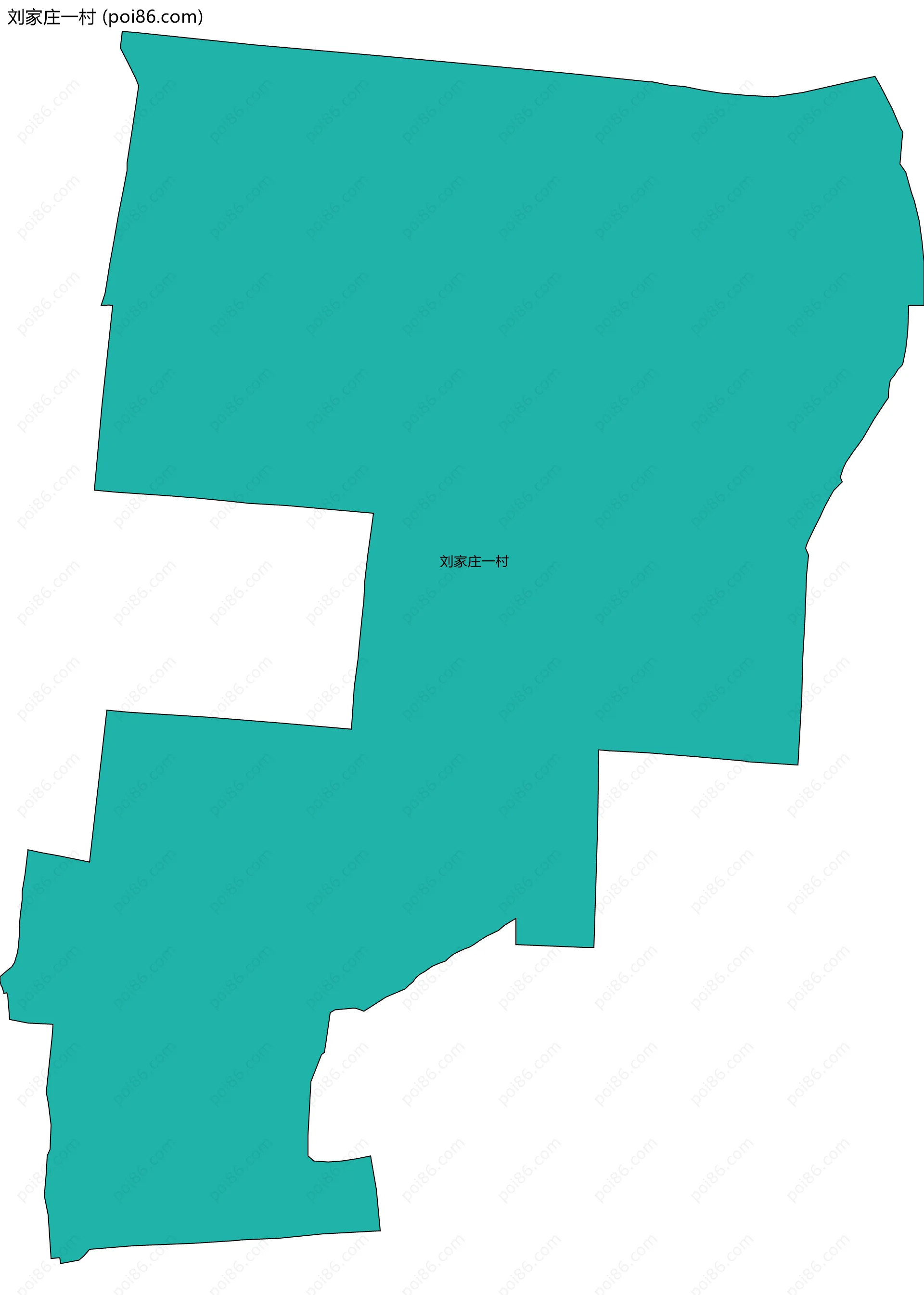 刘家庄一村边界地图