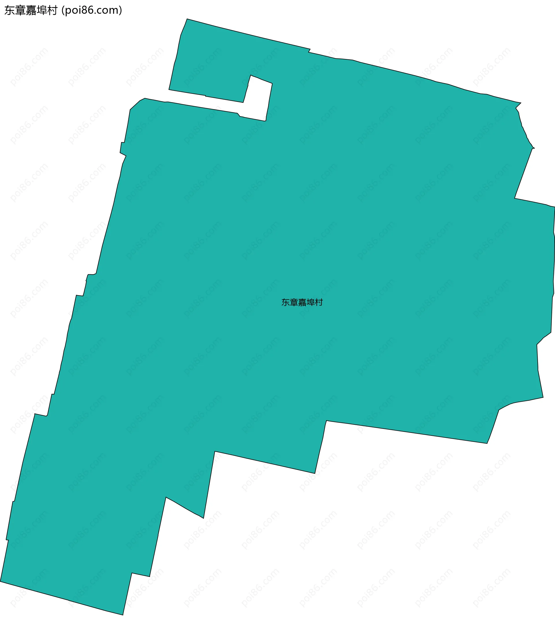 东章嘉埠村边界地图