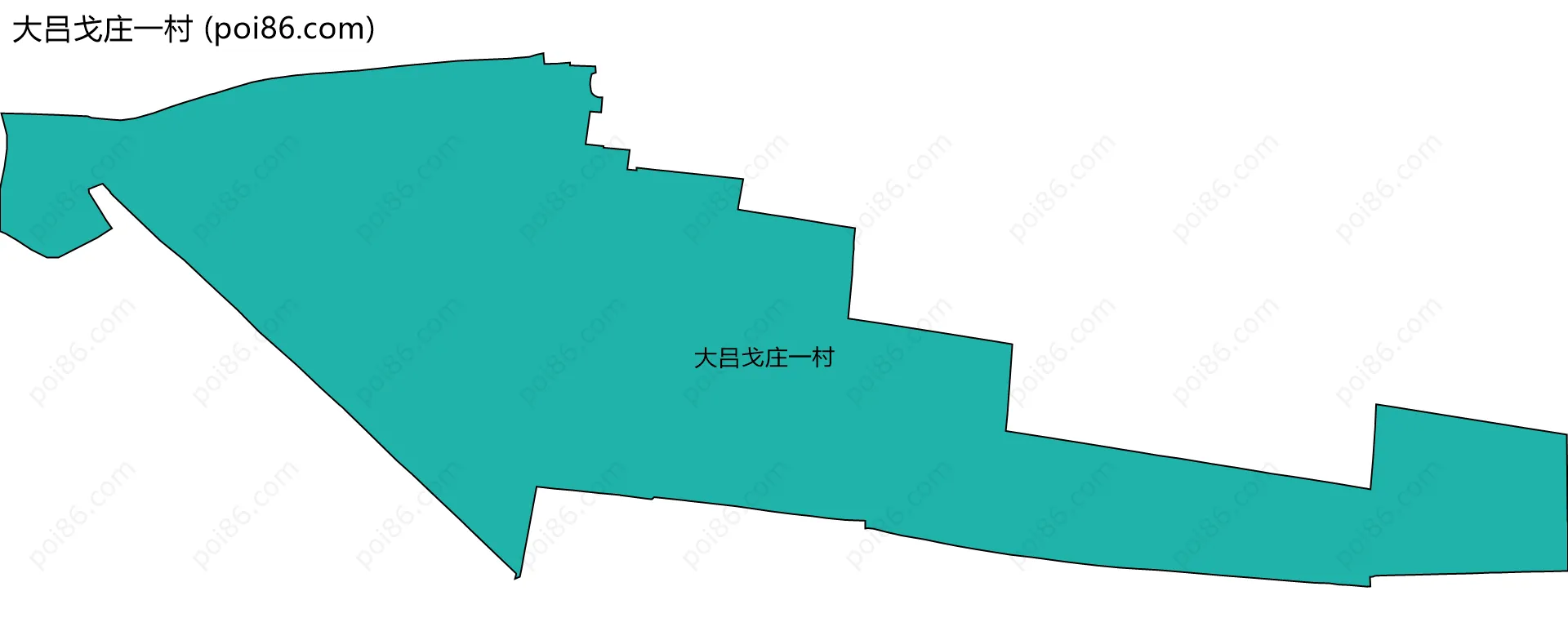 大吕戈庄一村边界地图