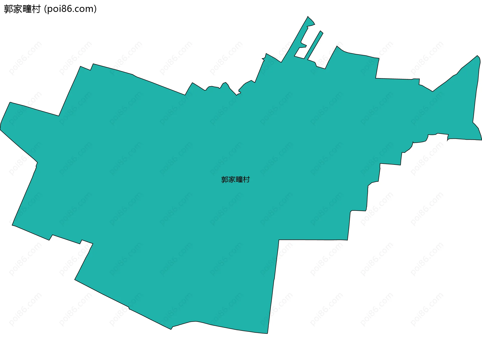 郭家疃村边界地图