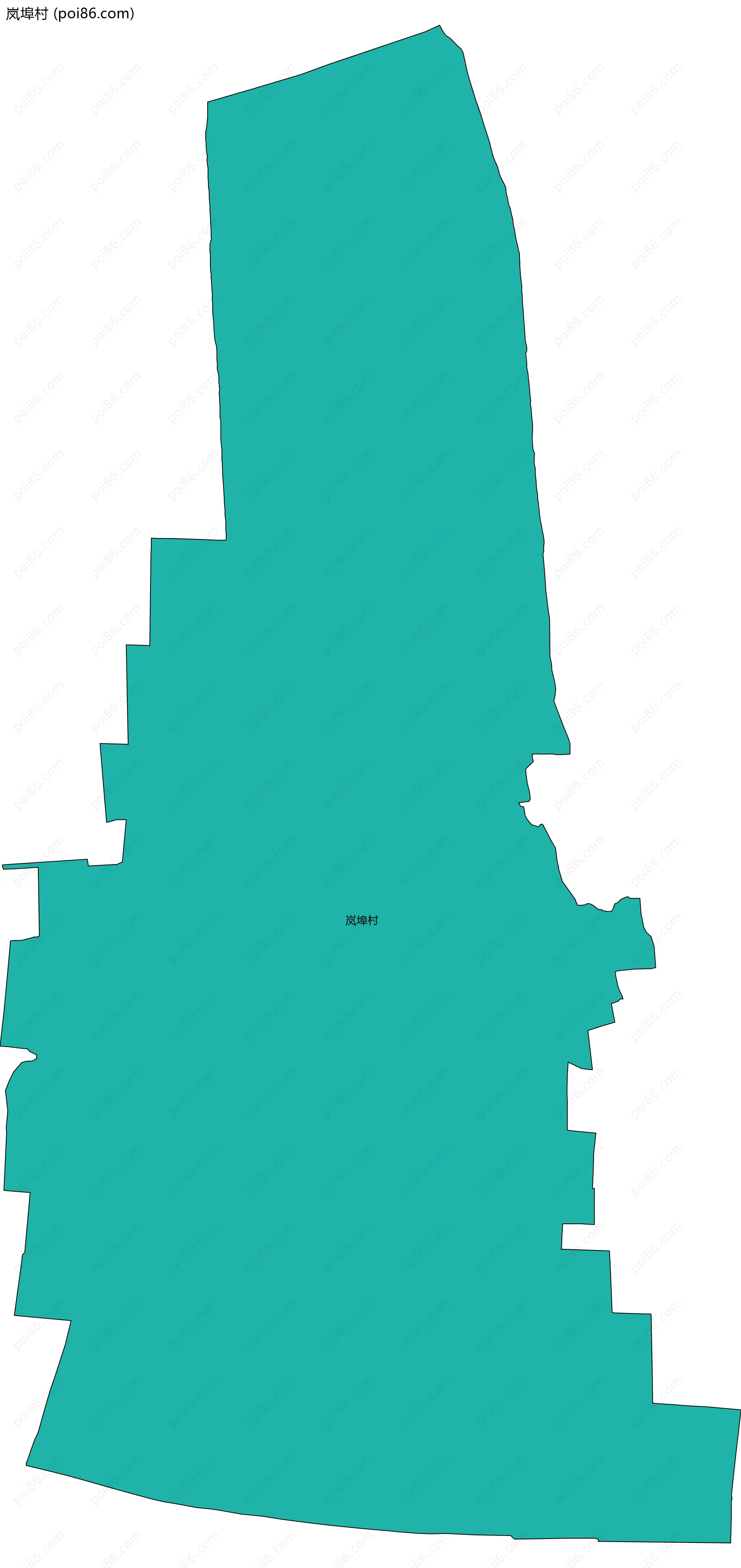 岚埠村边界地图