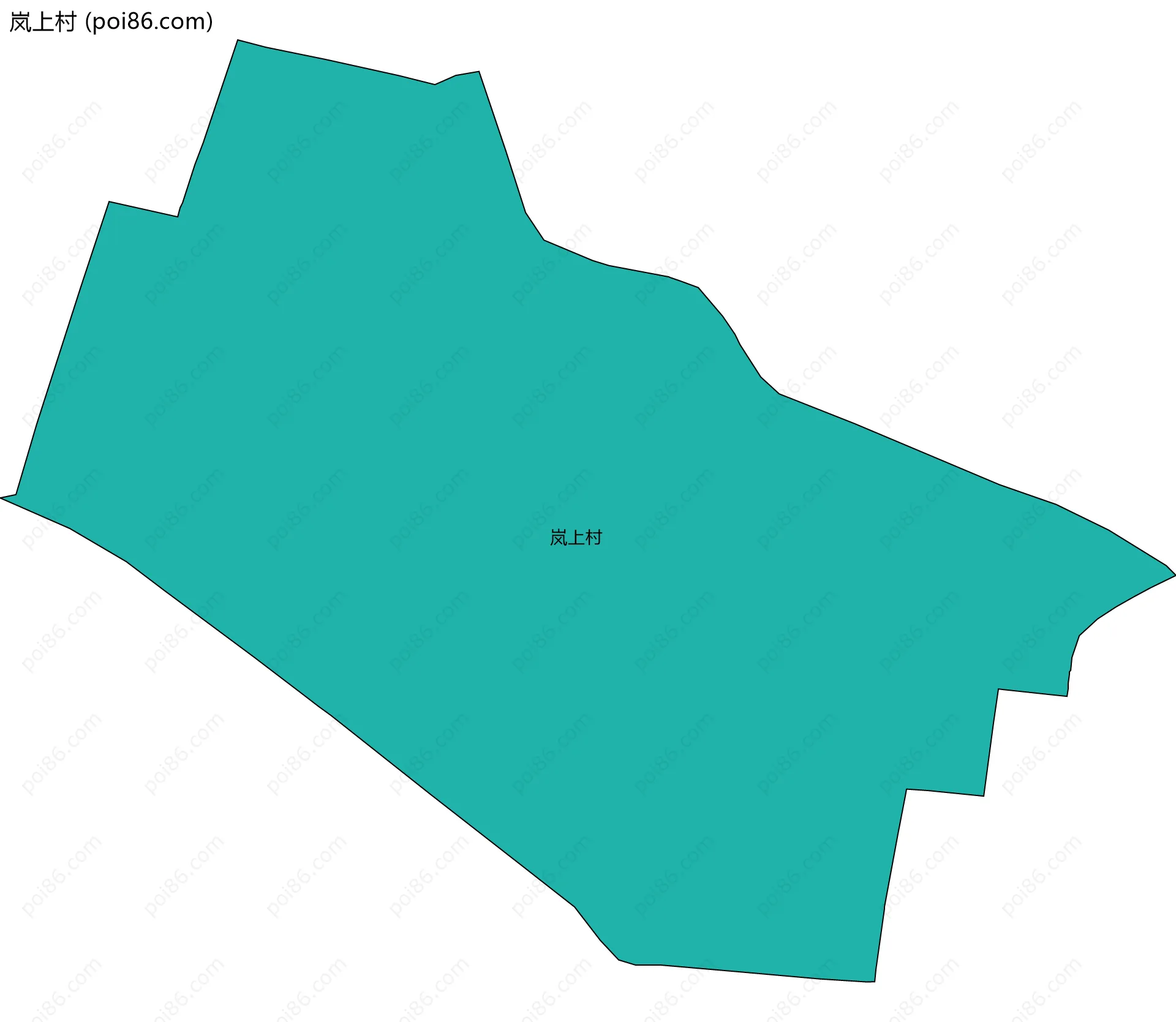 岚上村边界地图