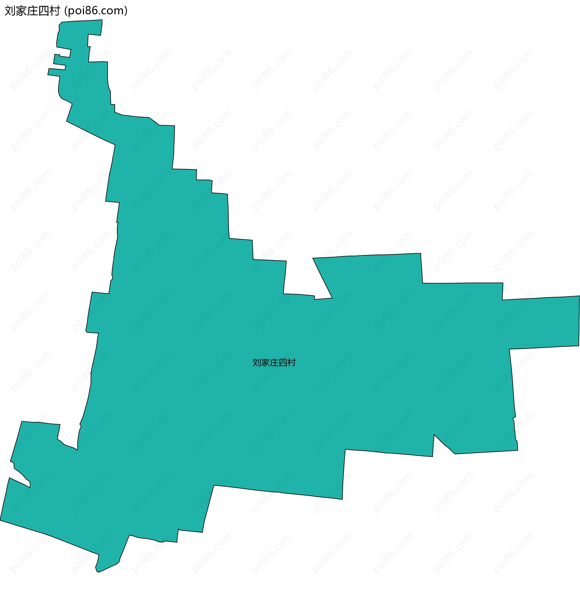 刘家庄四村边界地图
