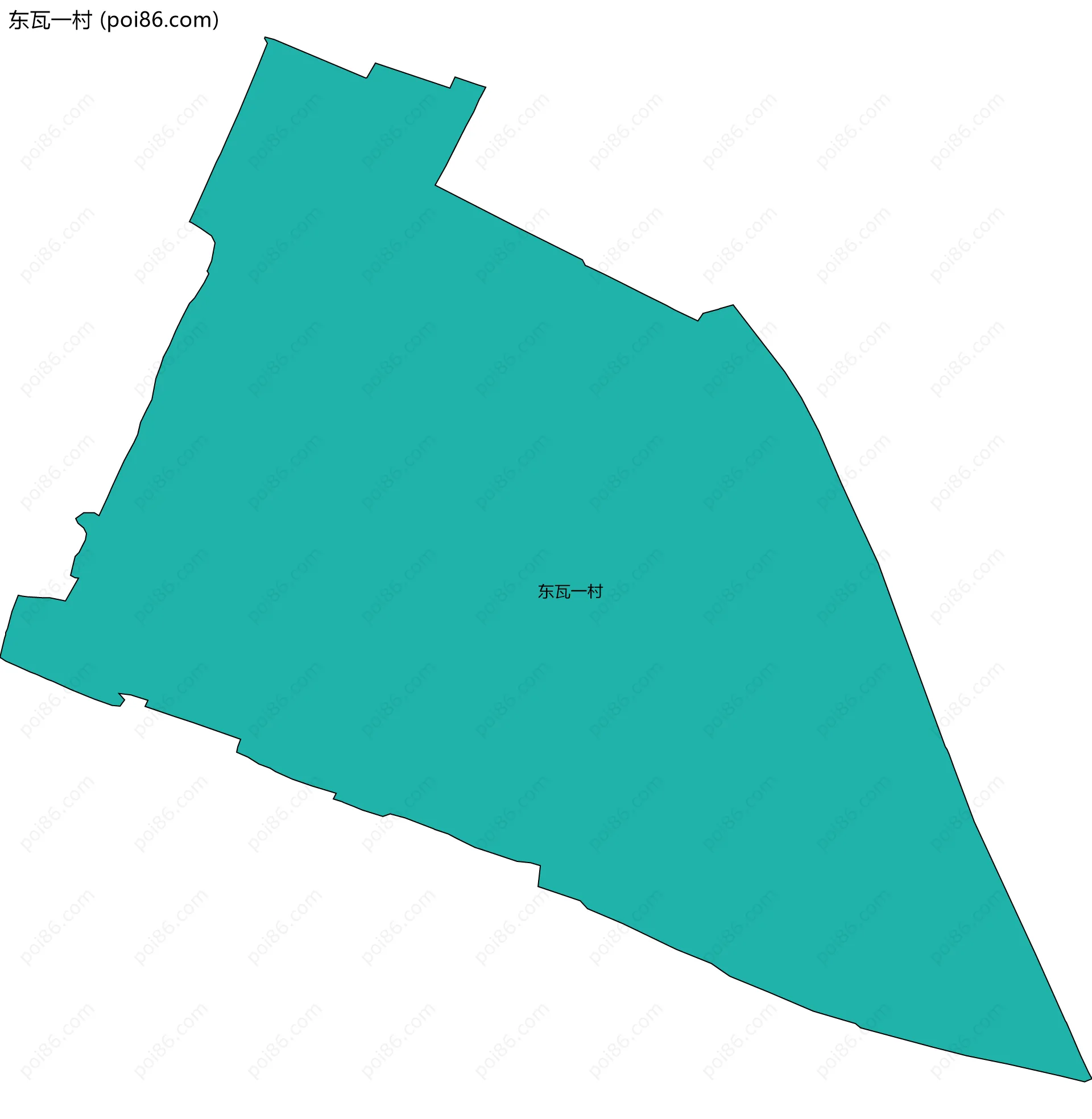 东瓦一村边界地图