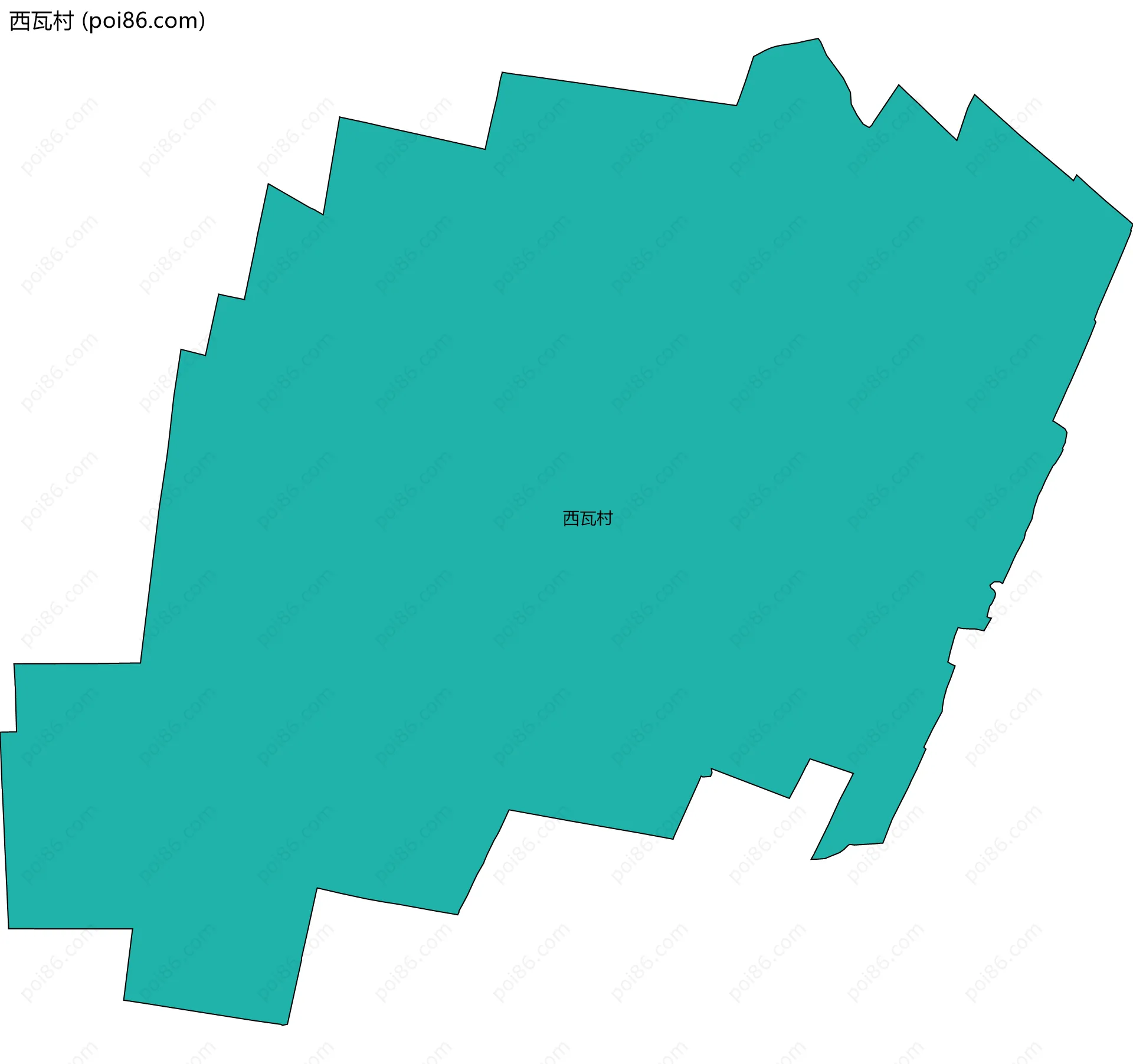 西瓦村边界地图