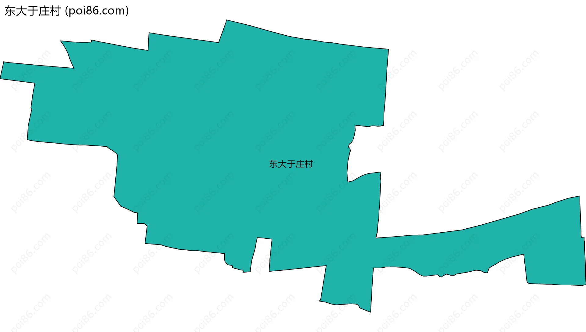 东大于庄村边界地图