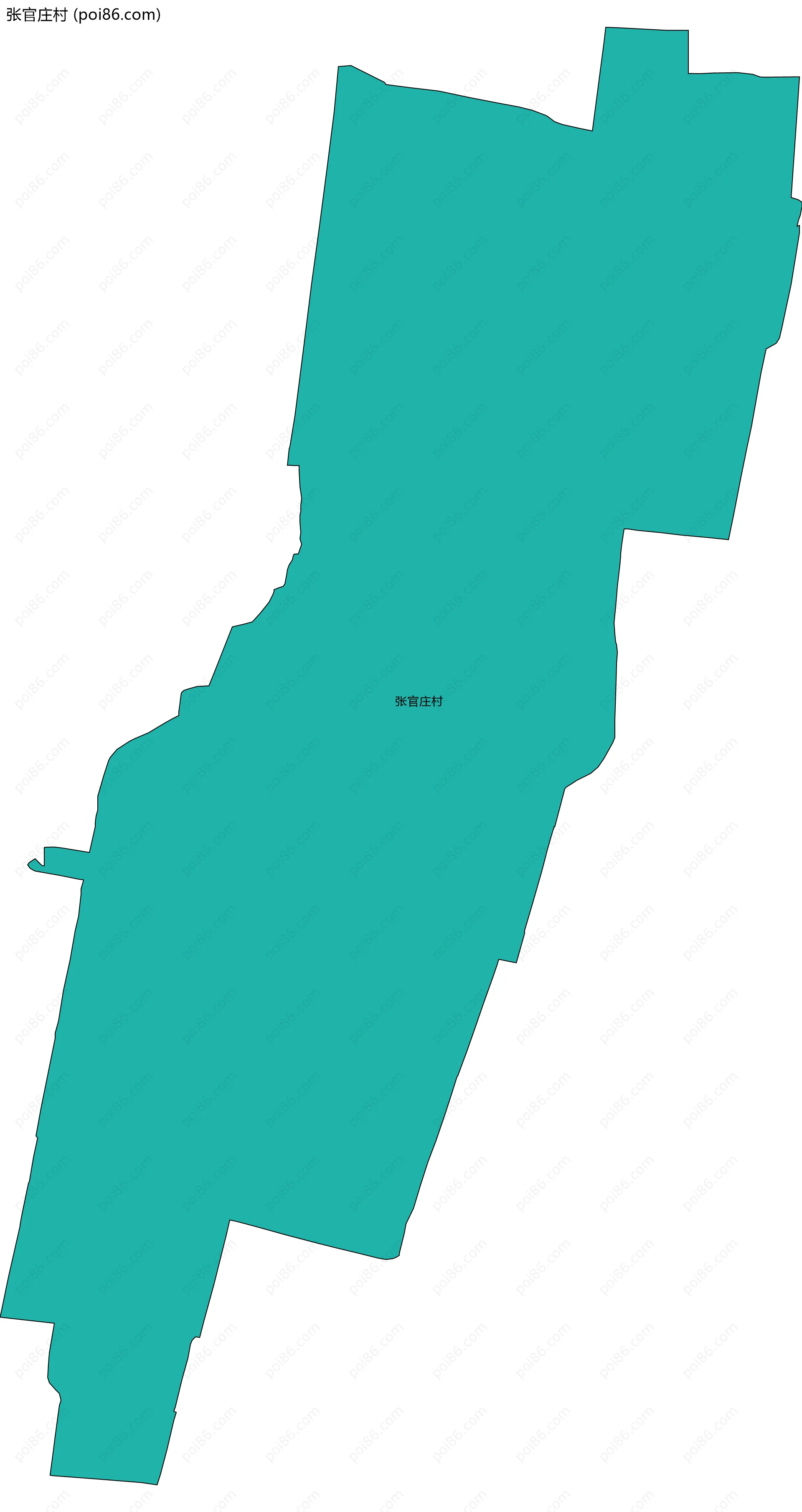 张官庄村边界地图