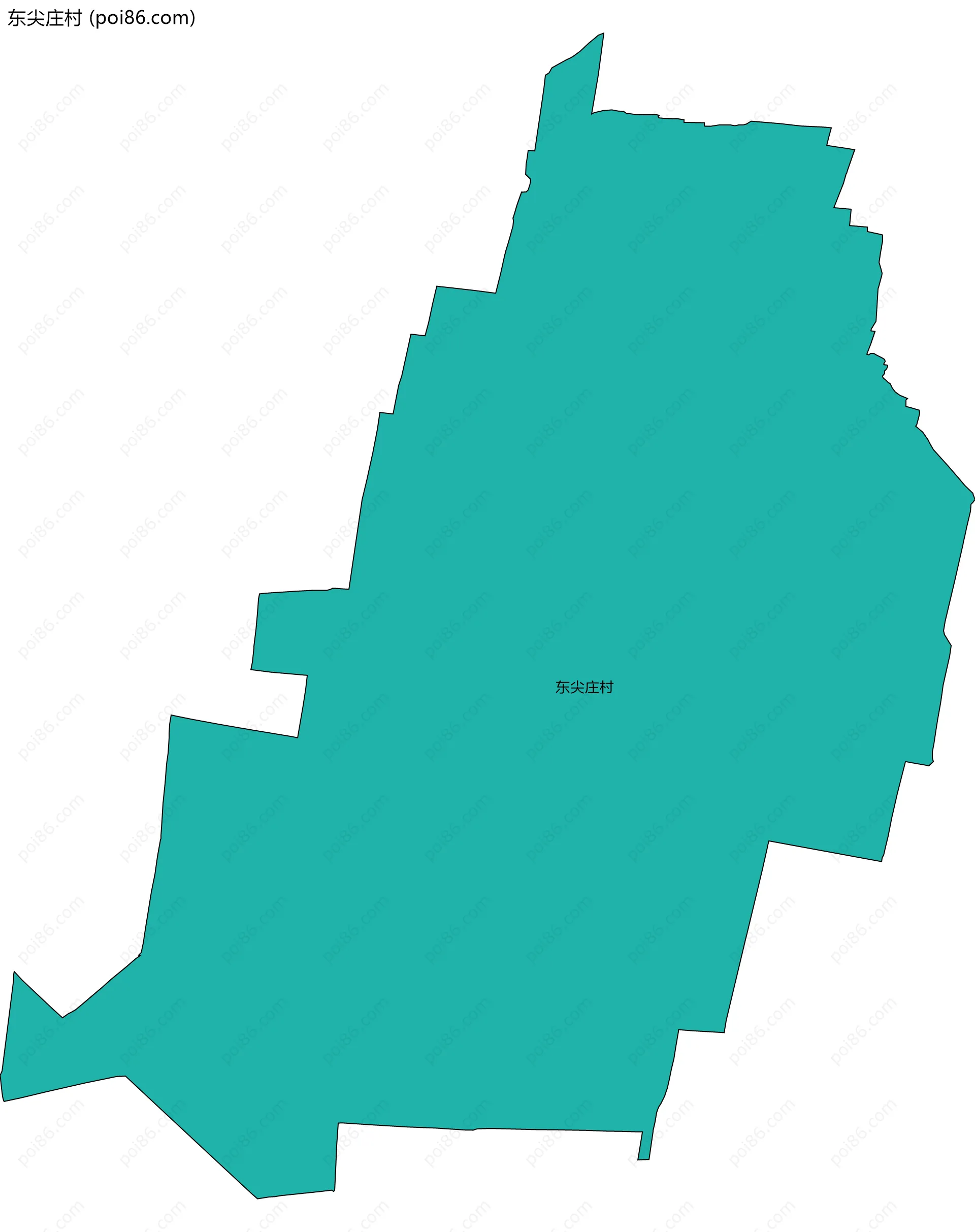 东尖庄村边界地图