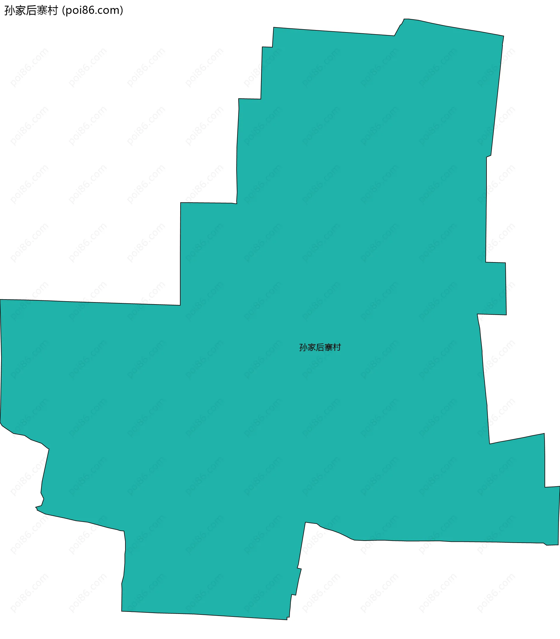 孙家后寨村边界地图
