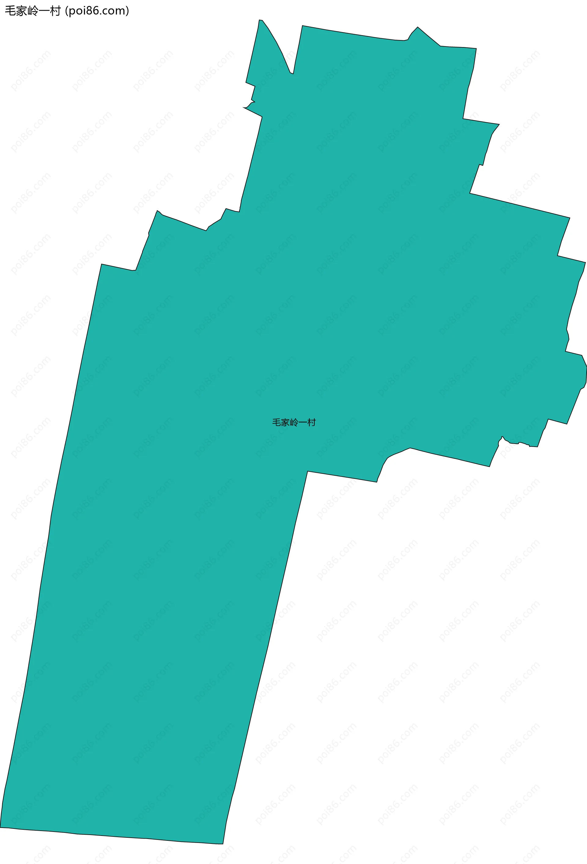 毛家岭一村边界地图