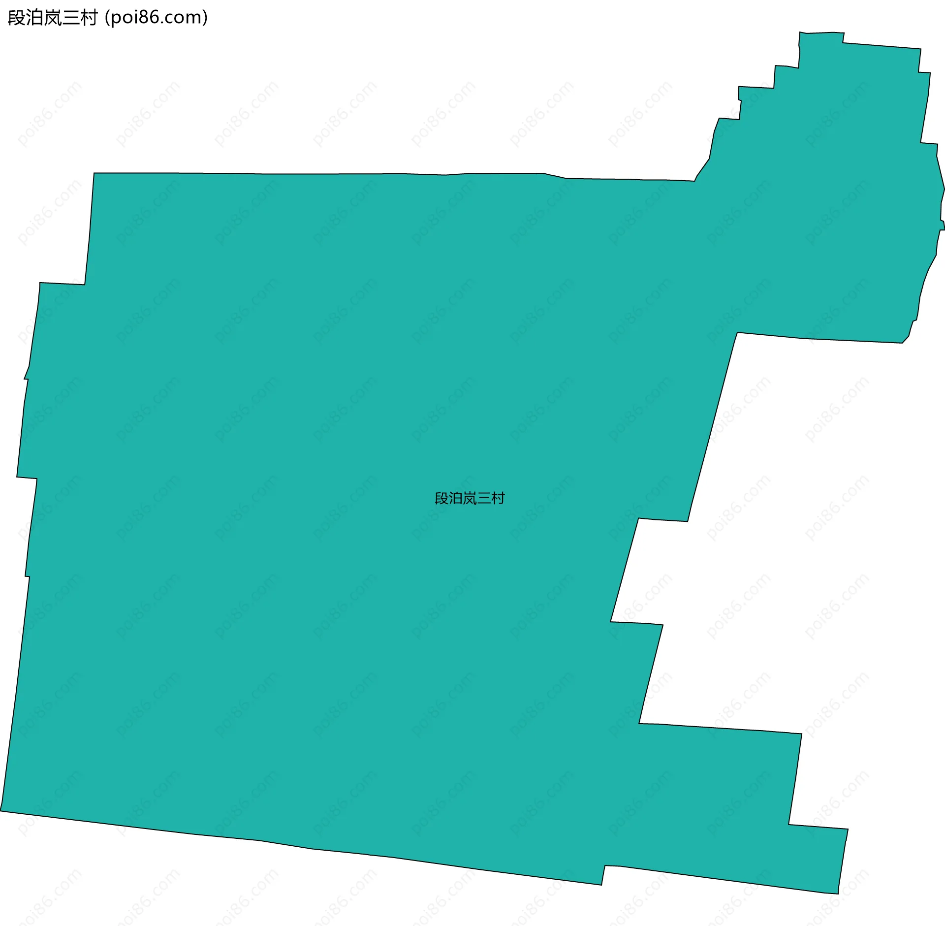段泊岚三村边界地图