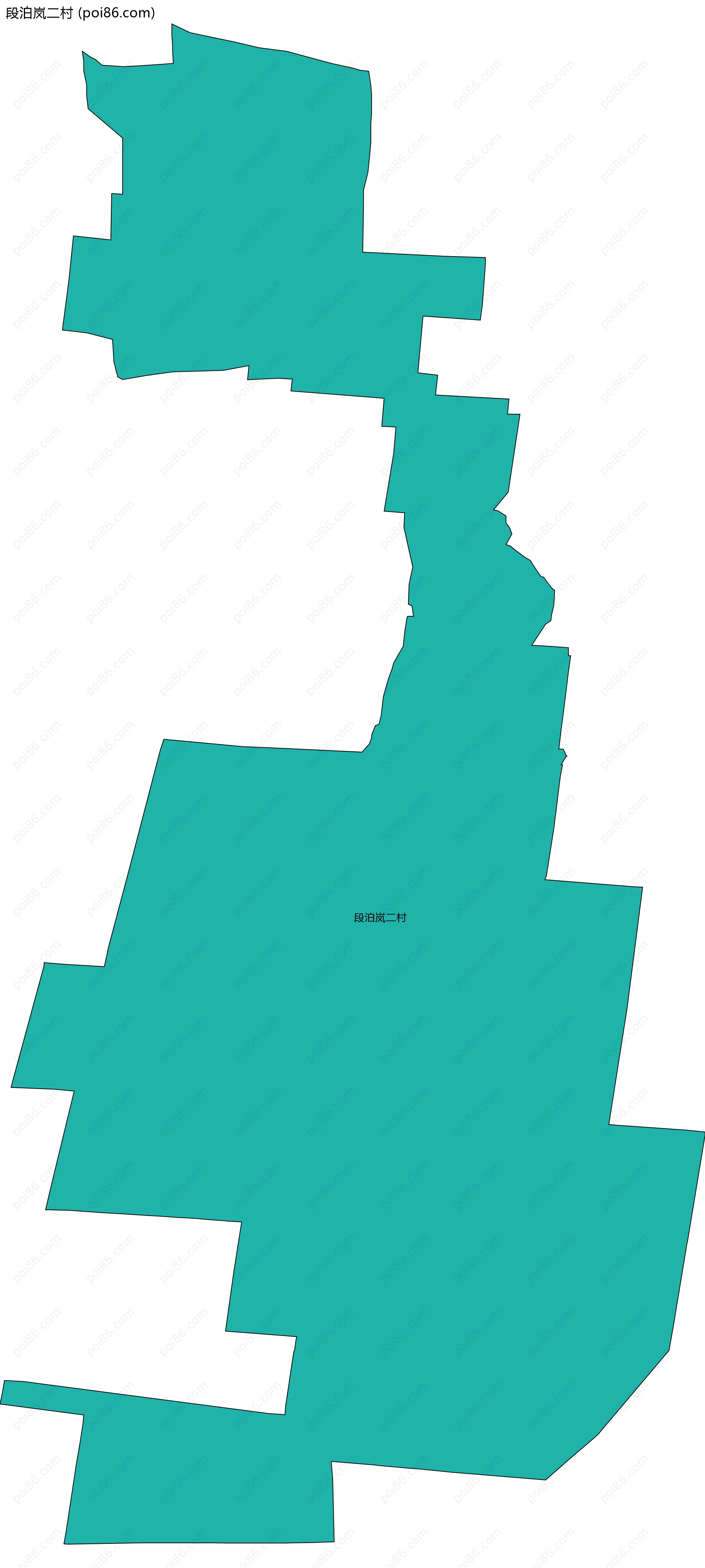段泊岚二村边界地图