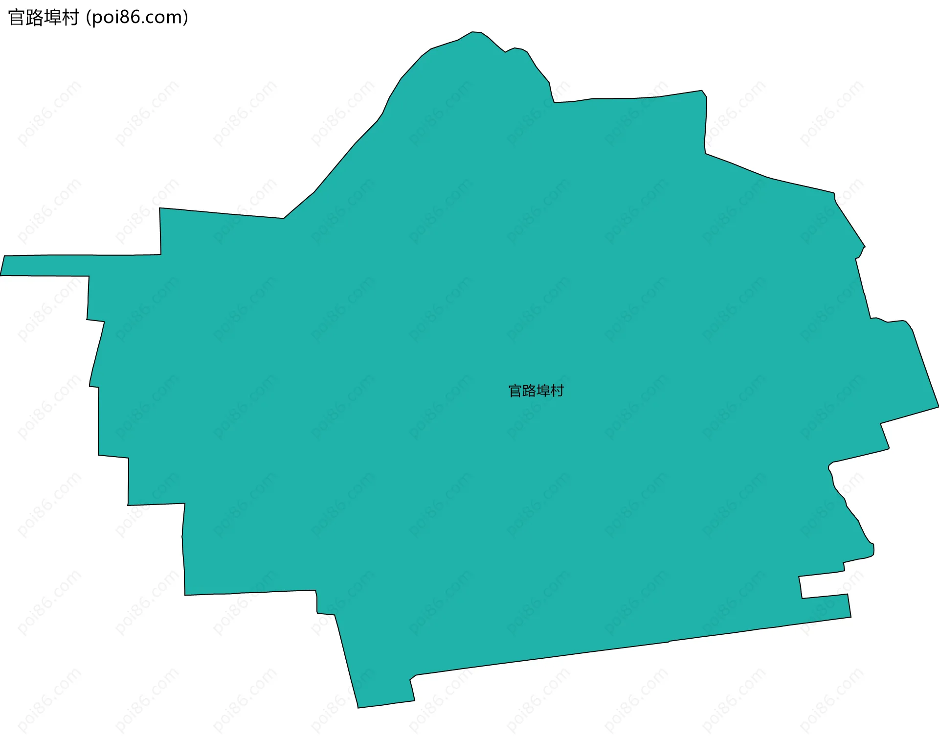 官路埠村边界地图