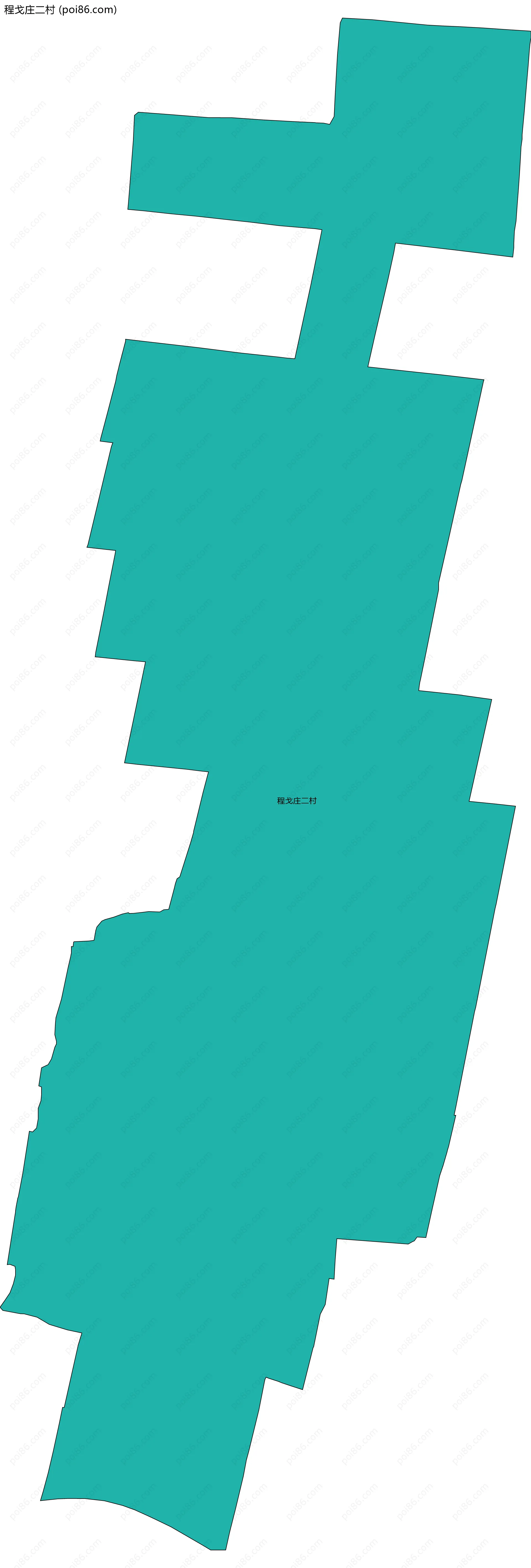 程戈庄二村边界地图