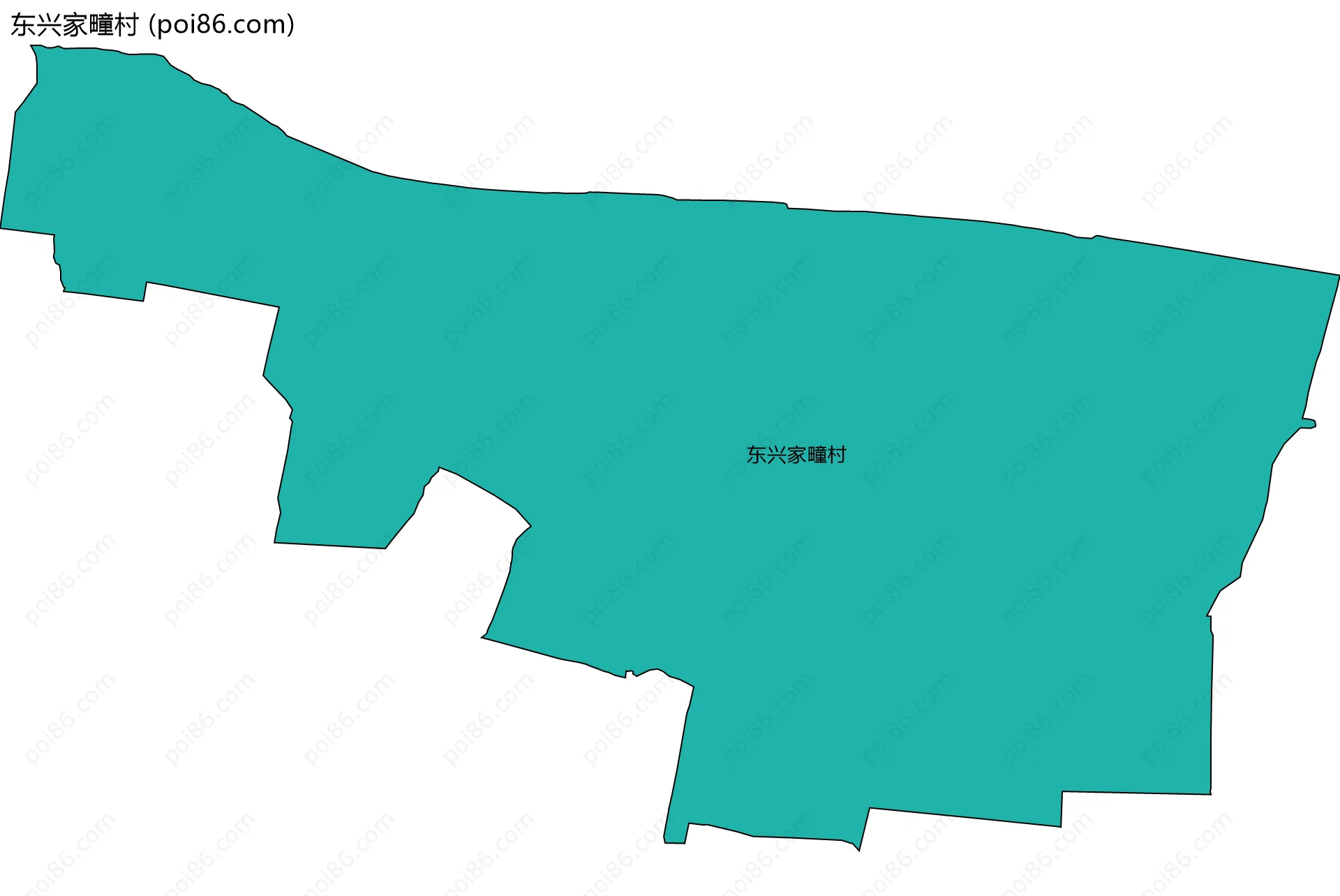 东兴家疃村边界地图