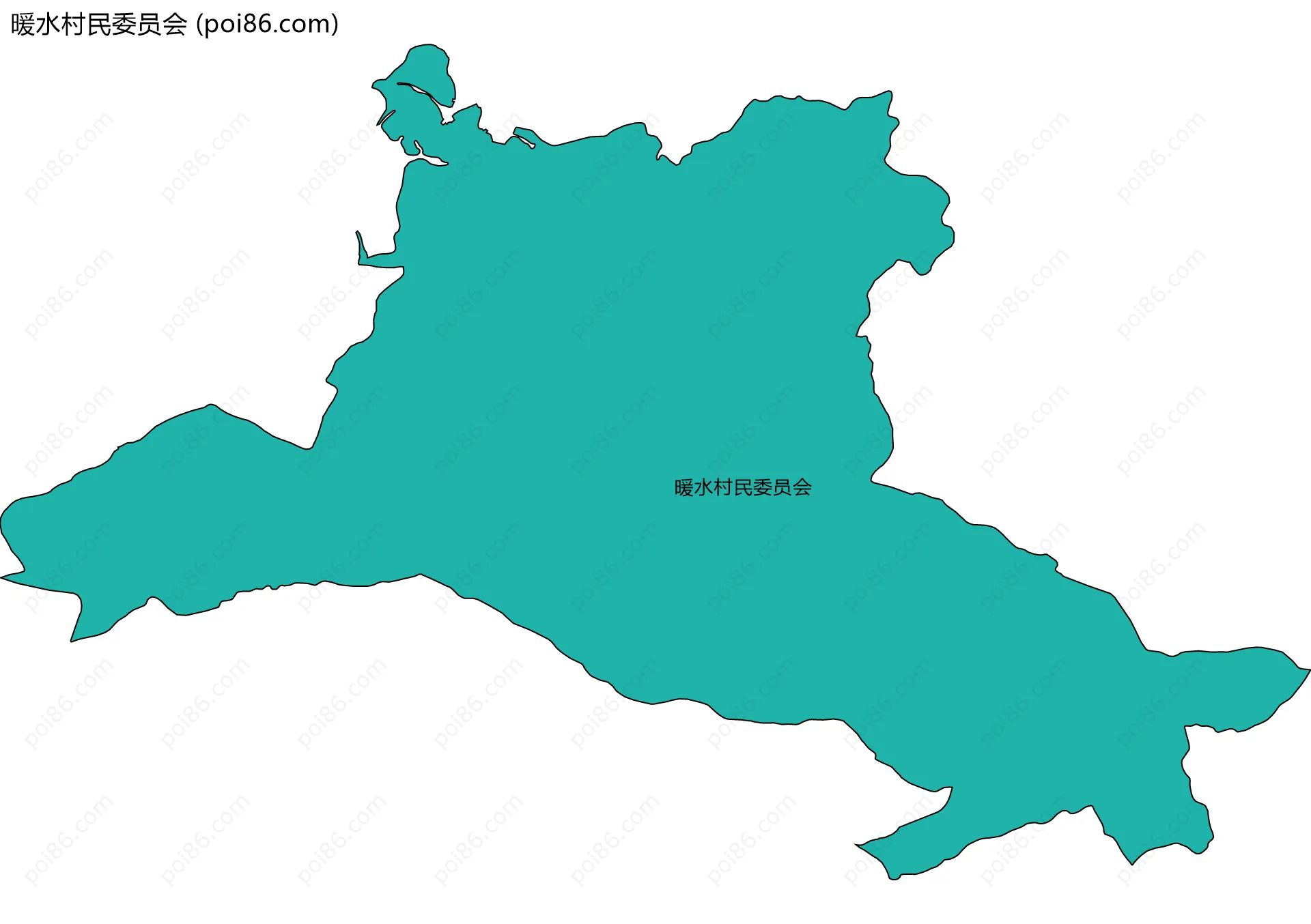 暖水村民委员会边界地图