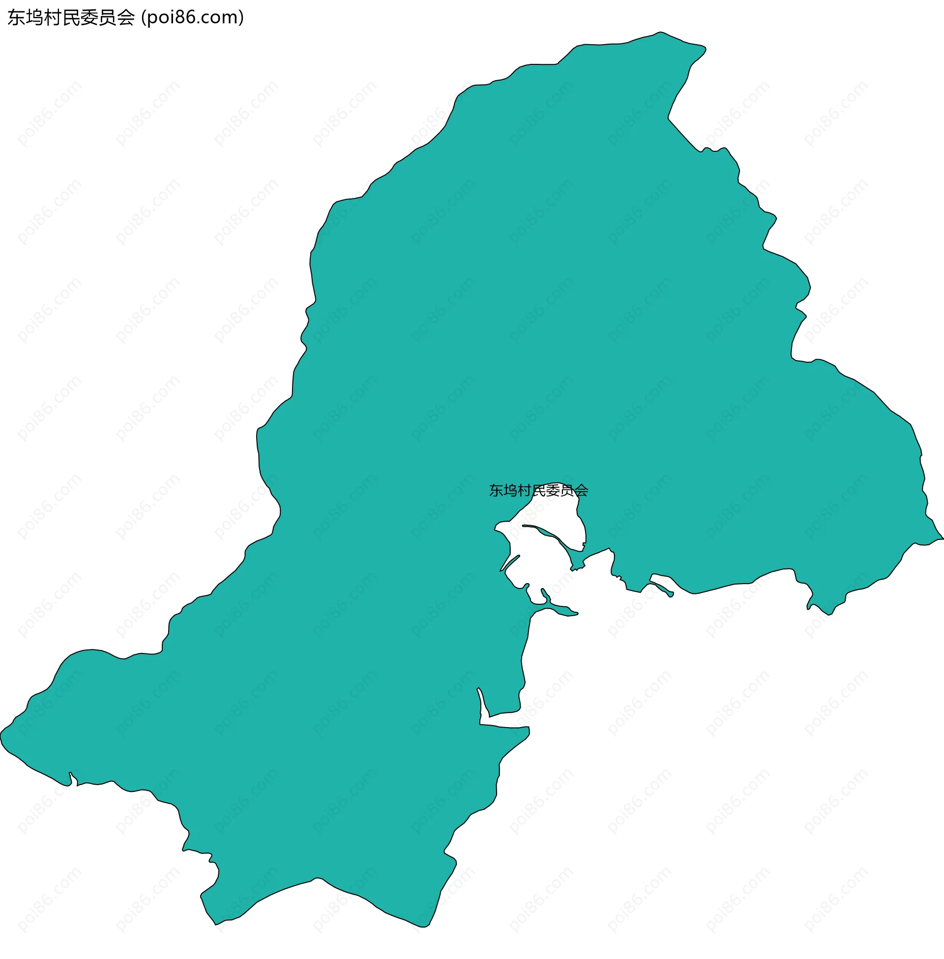 东坞村民委员会边界地图