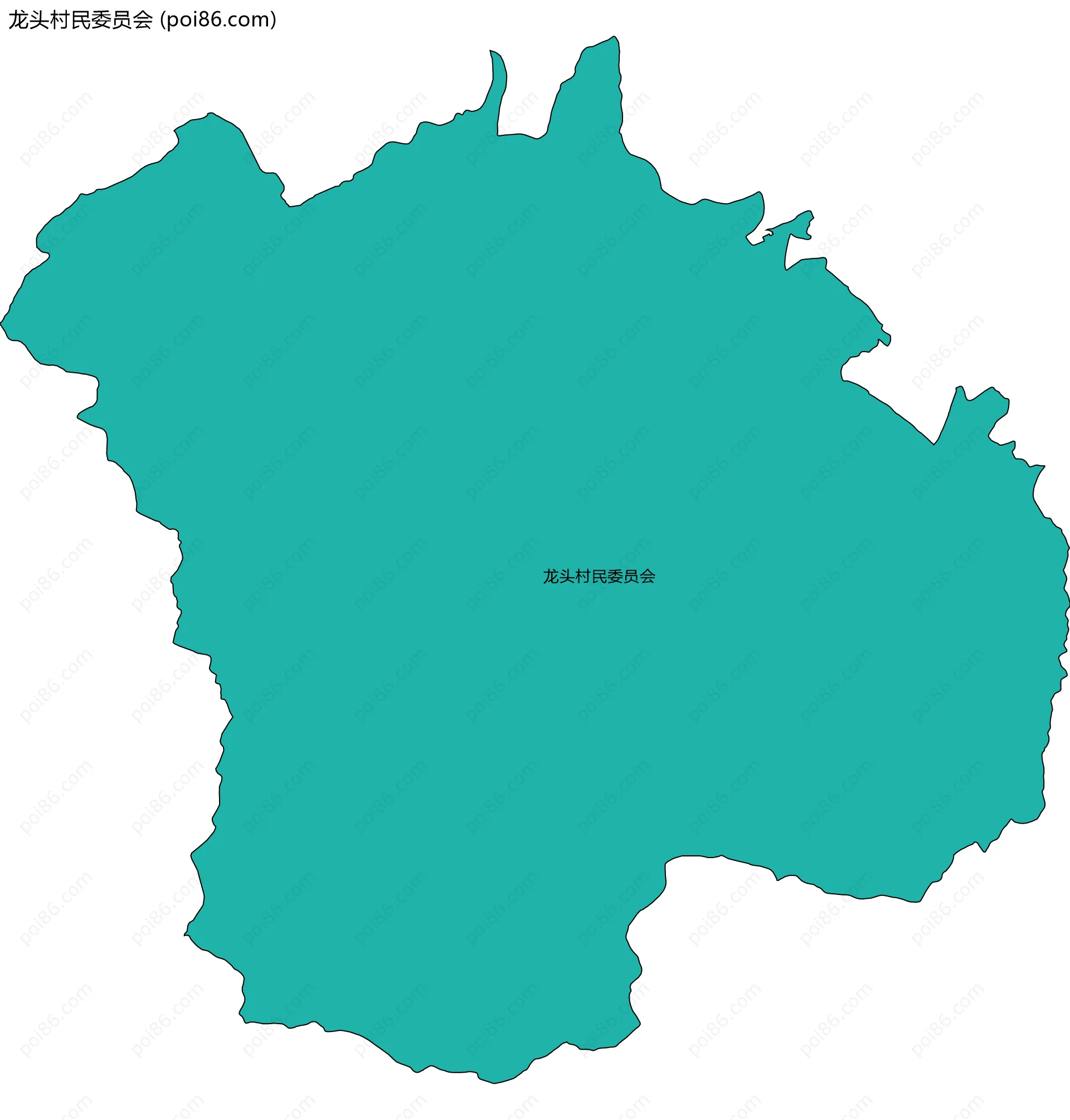 龙头村民委员会边界地图