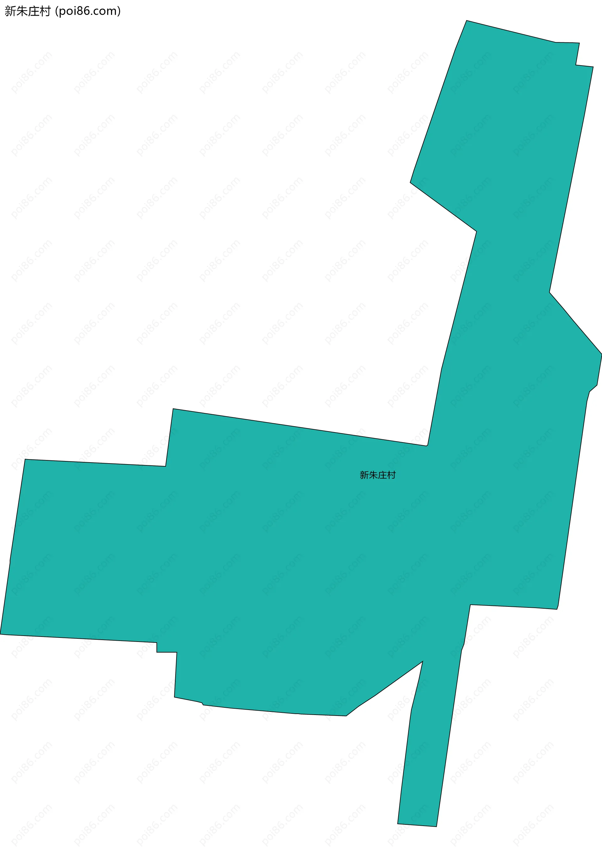 新朱庄村边界地图