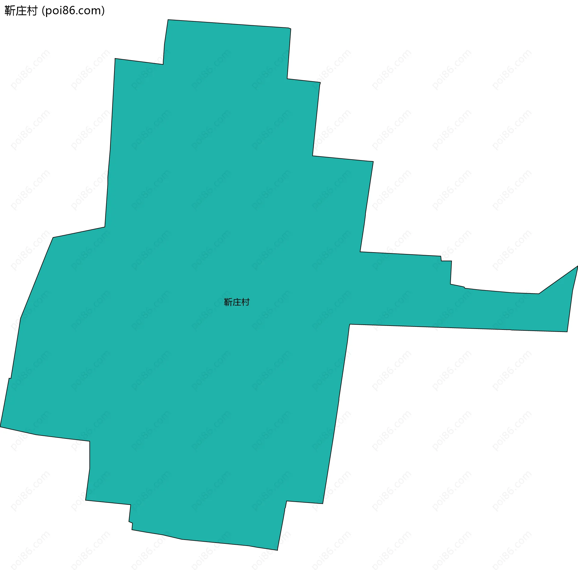 靳庄村边界地图