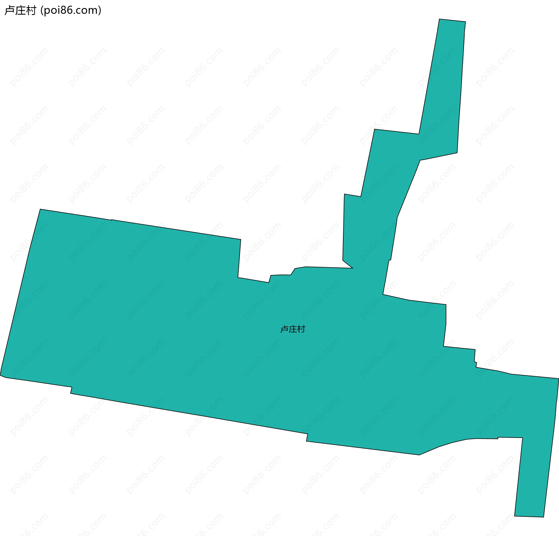 卢庄村边界地图