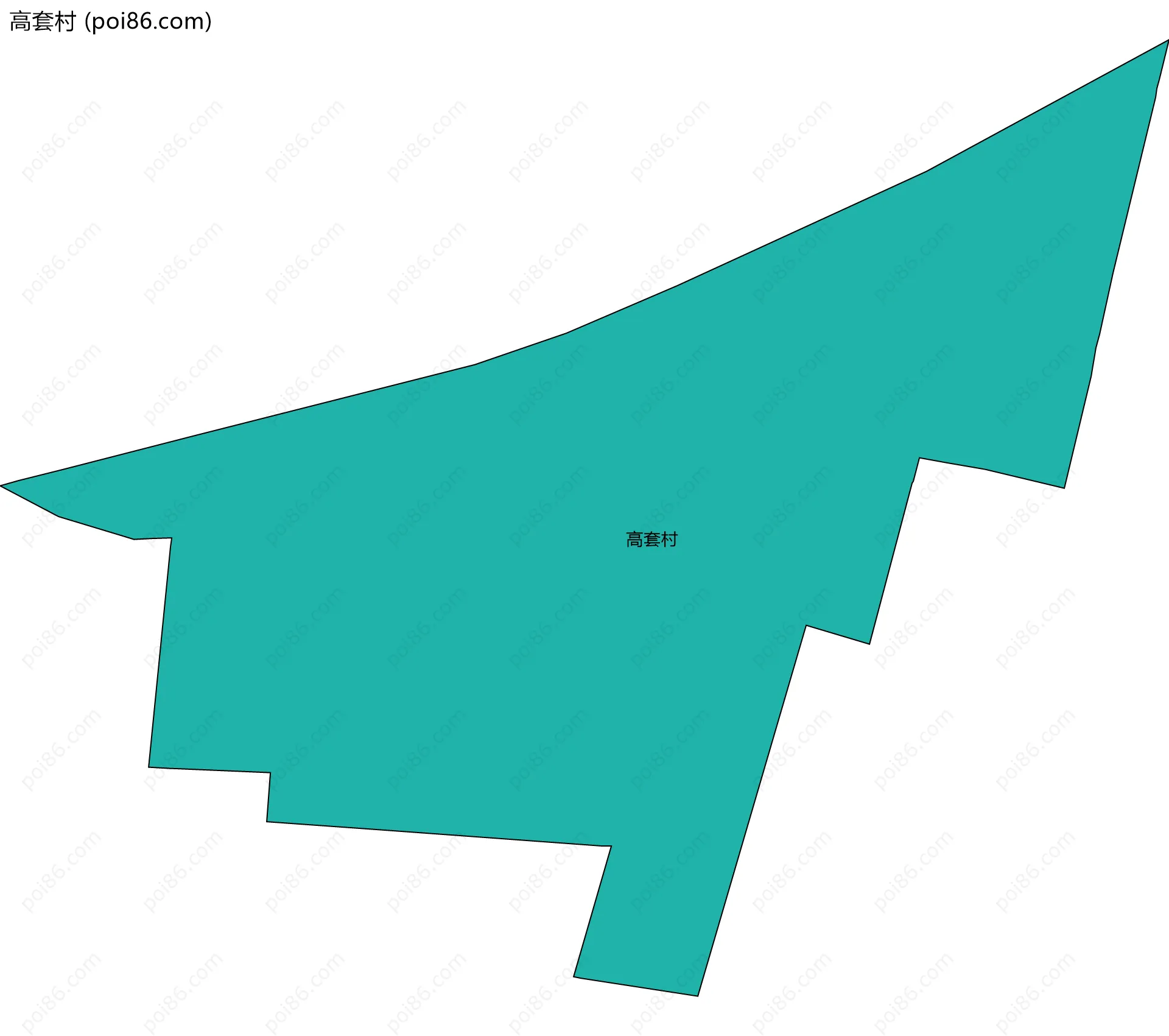 高套村边界地图