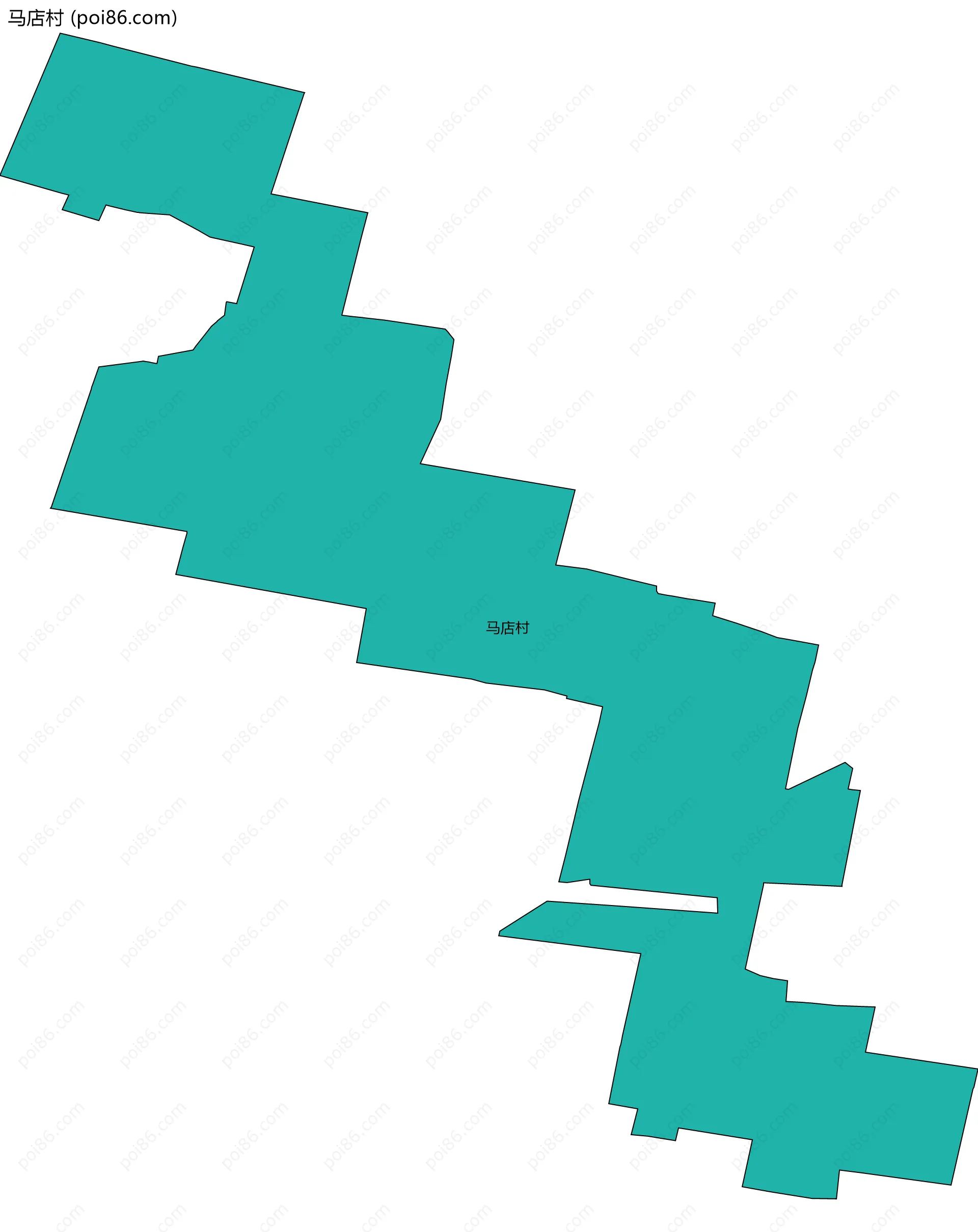 马店村边界地图