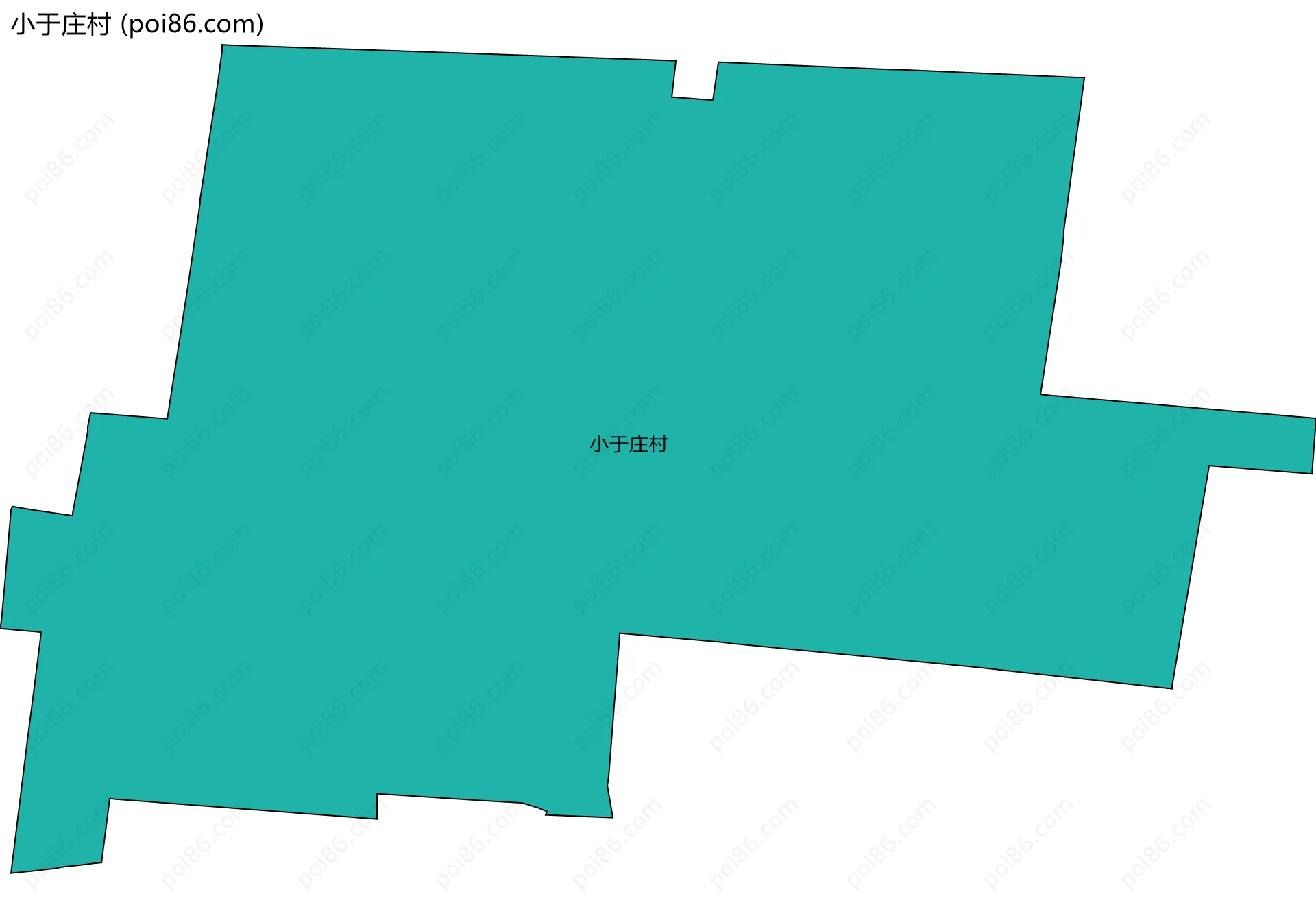 小于庄村边界地图