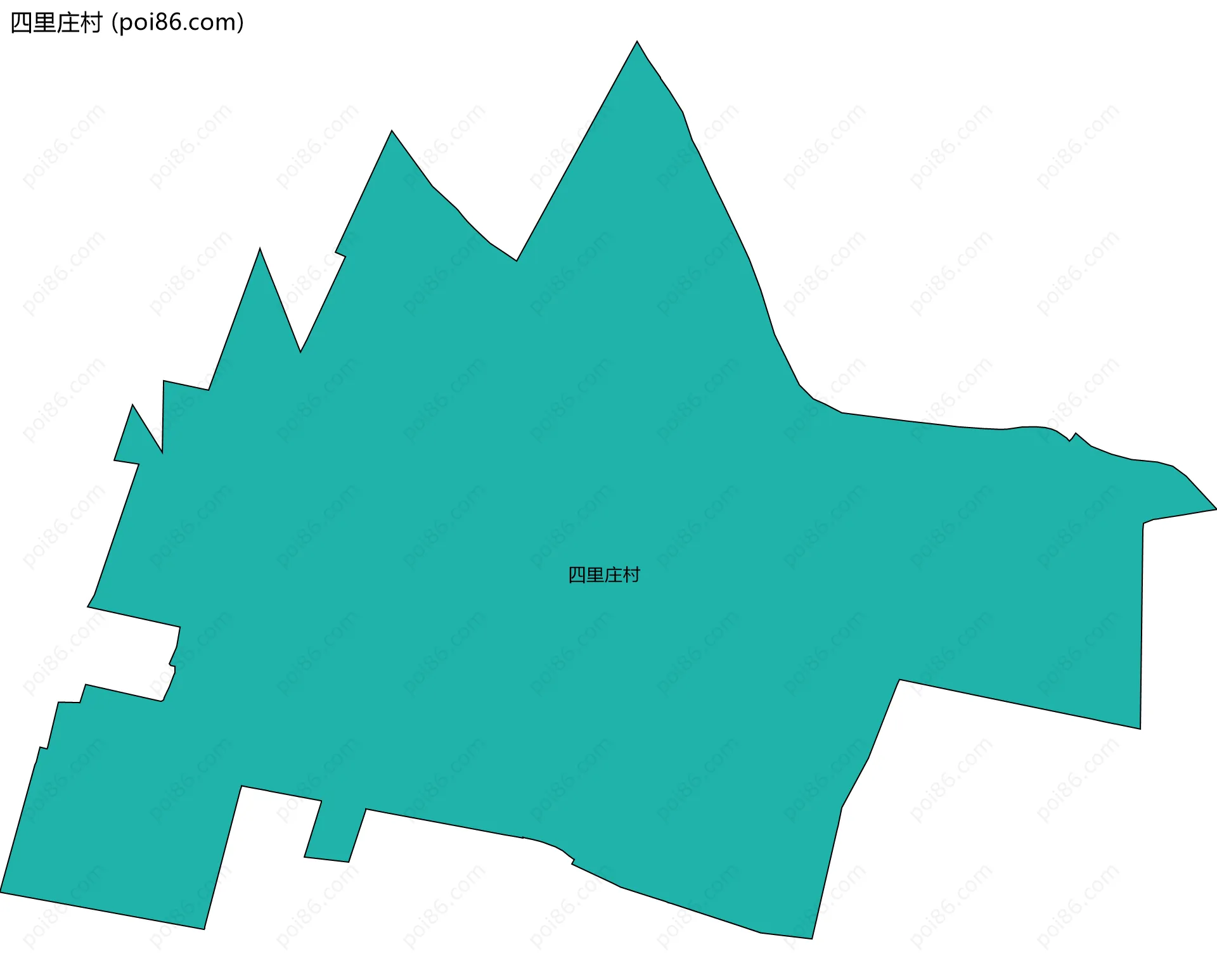 四里庄村边界地图