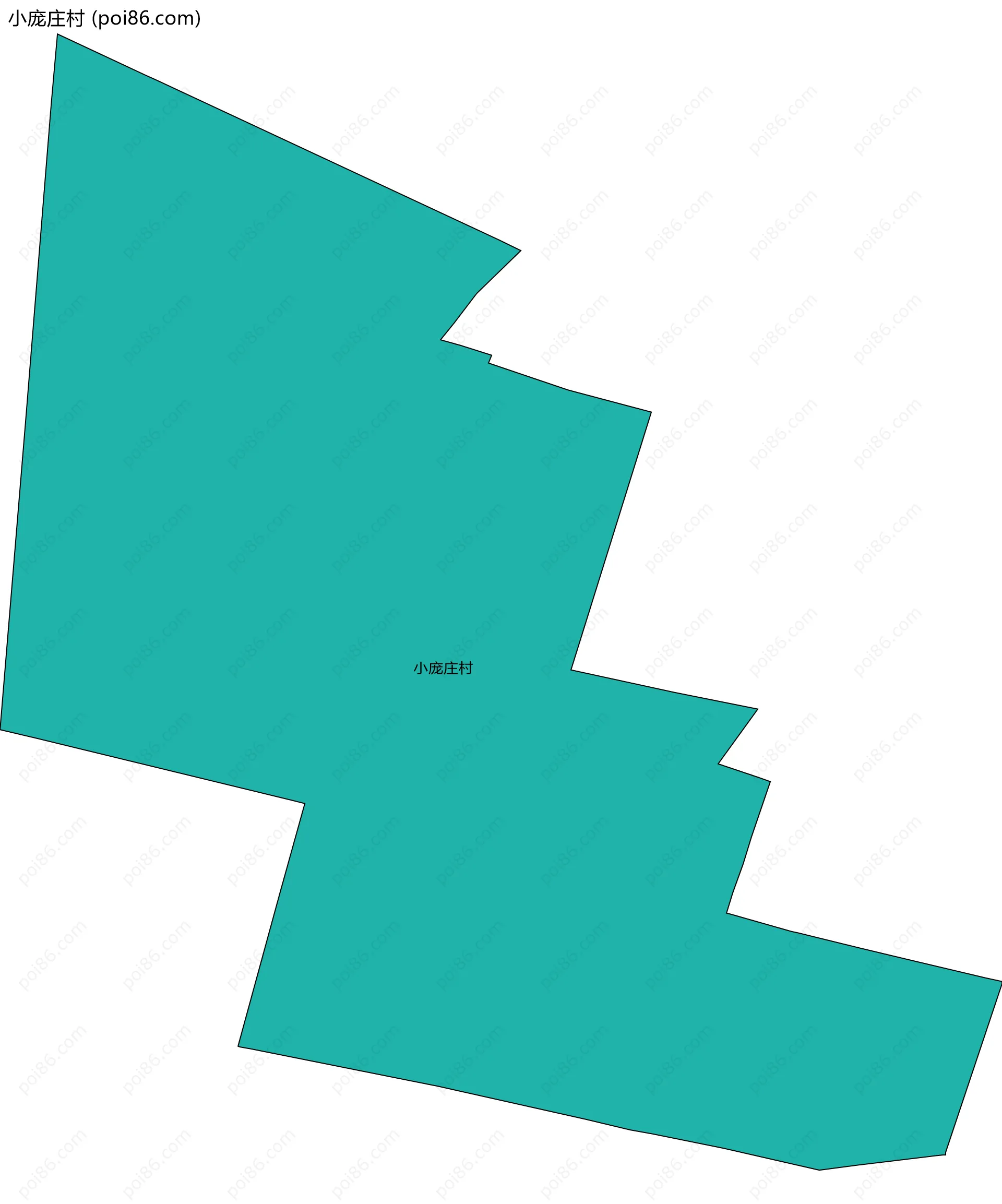 小庞庄村边界地图
