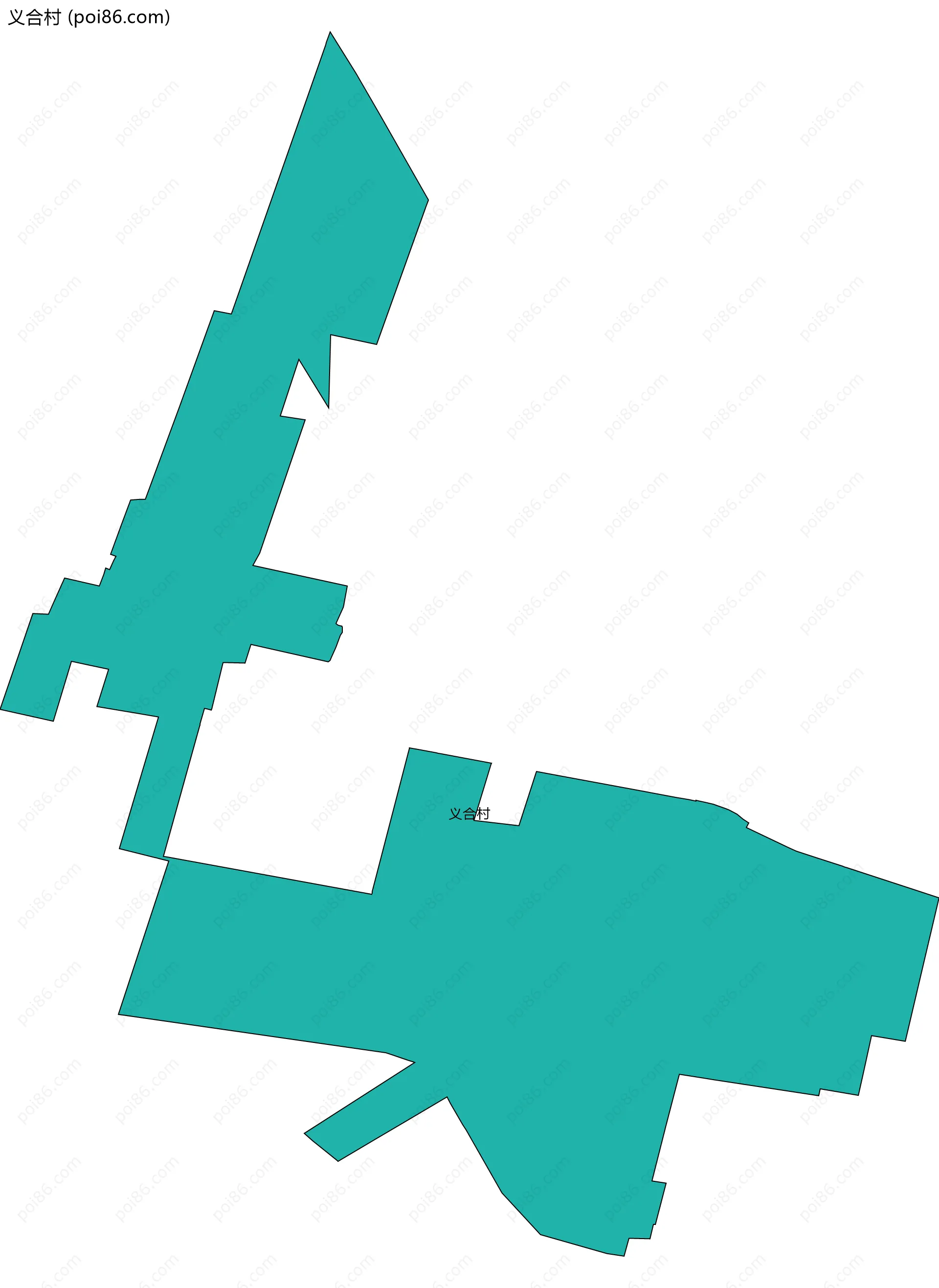 义合村边界地图