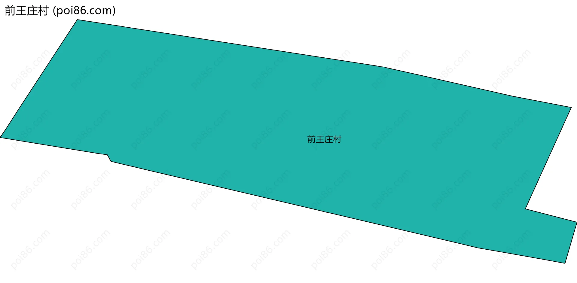 前王庄村边界地图
