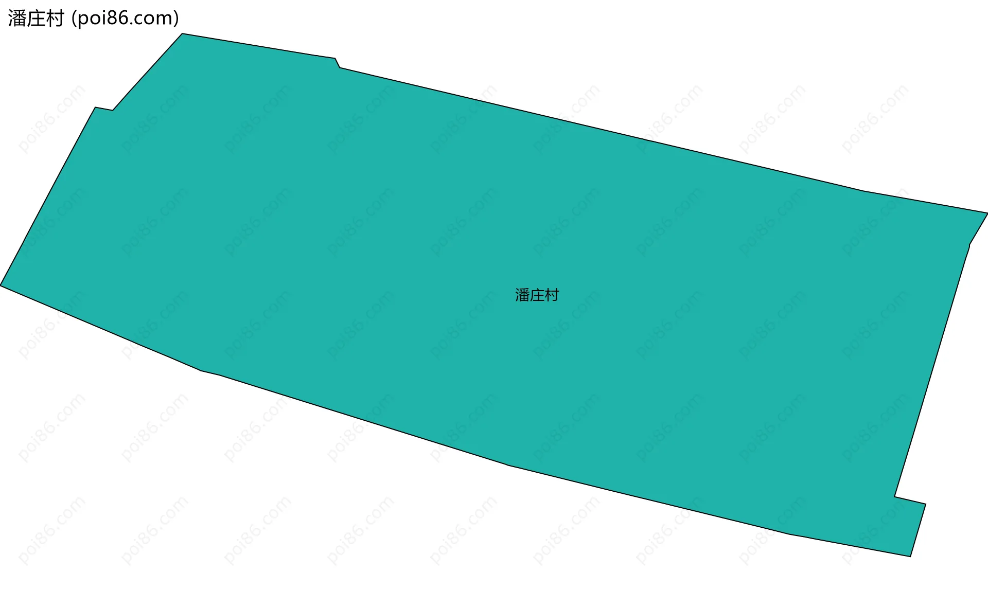 潘庄村边界地图