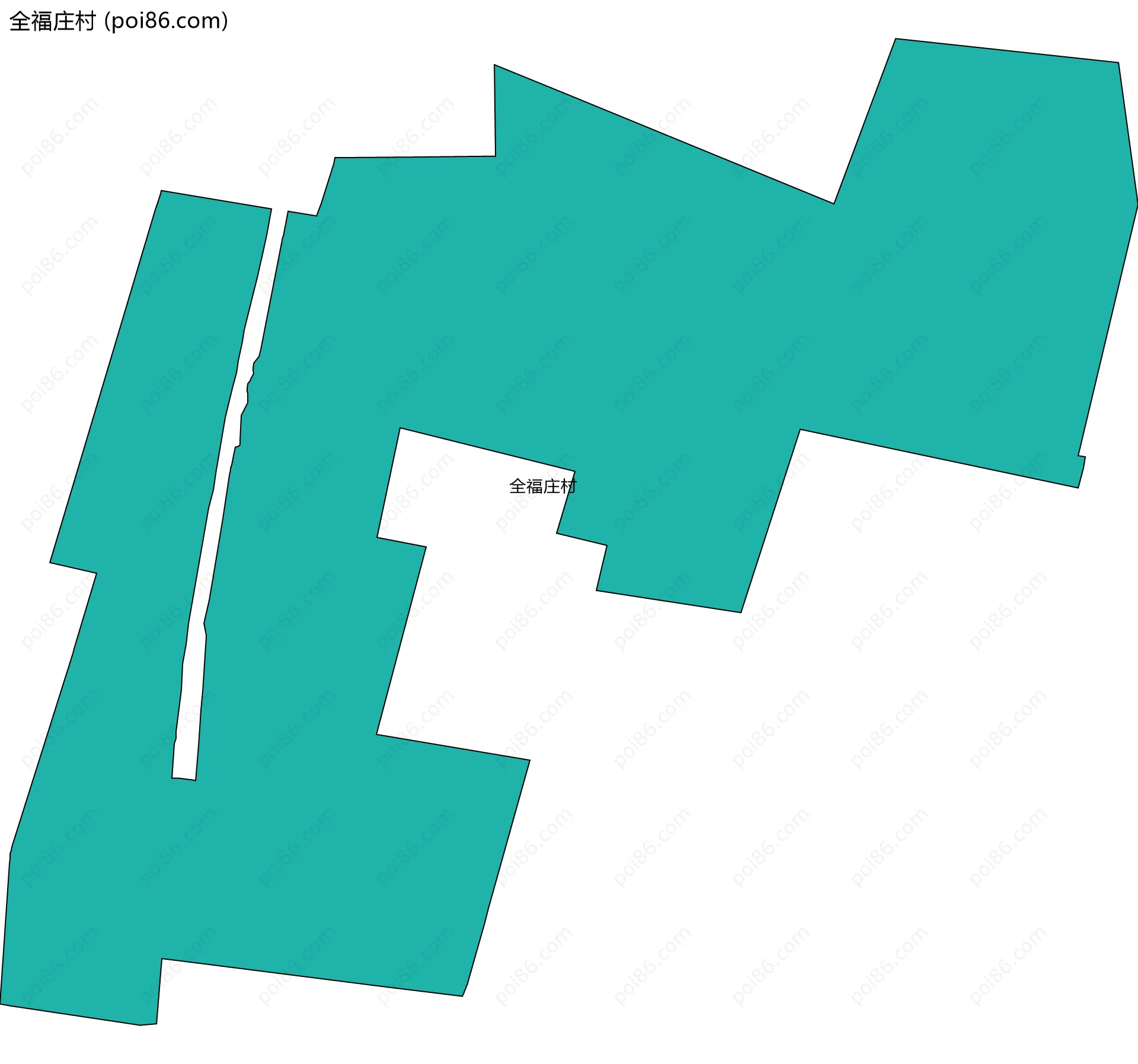 全福庄村边界地图